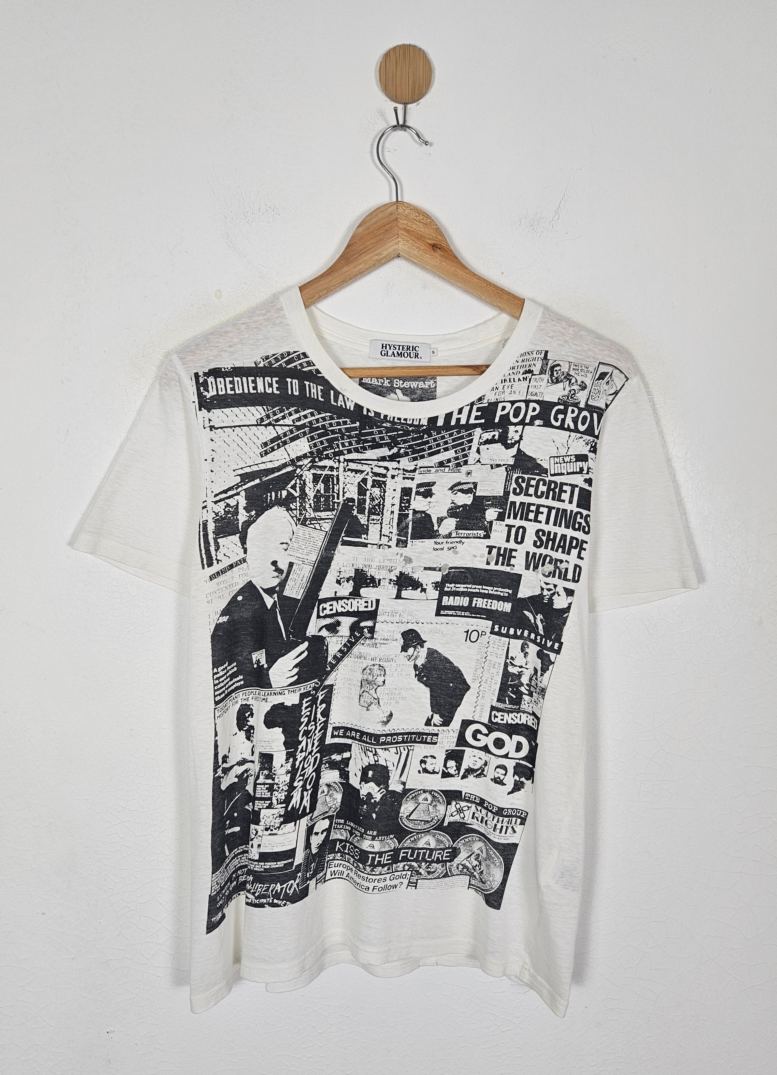 Hysteric Glamour Hysteric Glamour Mark Stewart We Are All Prostitutes shirt Size US S / EU 44-46 / 1 - 1 Thumbnail