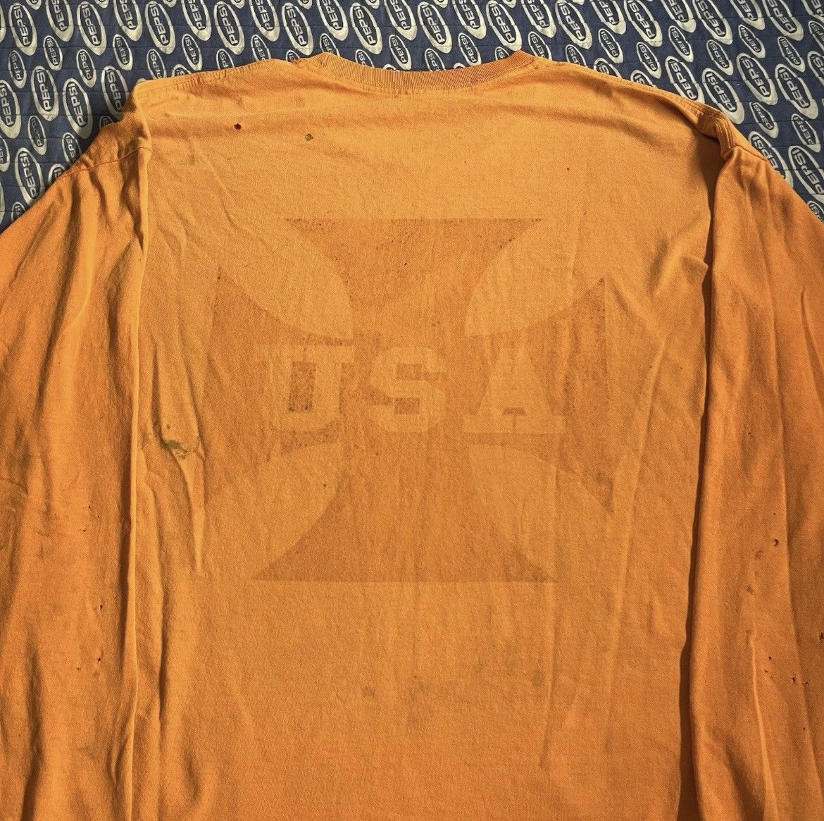 Other Vtg 2000s Biker Choppers Sunfaded Faded T Shirt Long Sleeve Size US XL / EU 56 / 4 - 2 Thumbnail