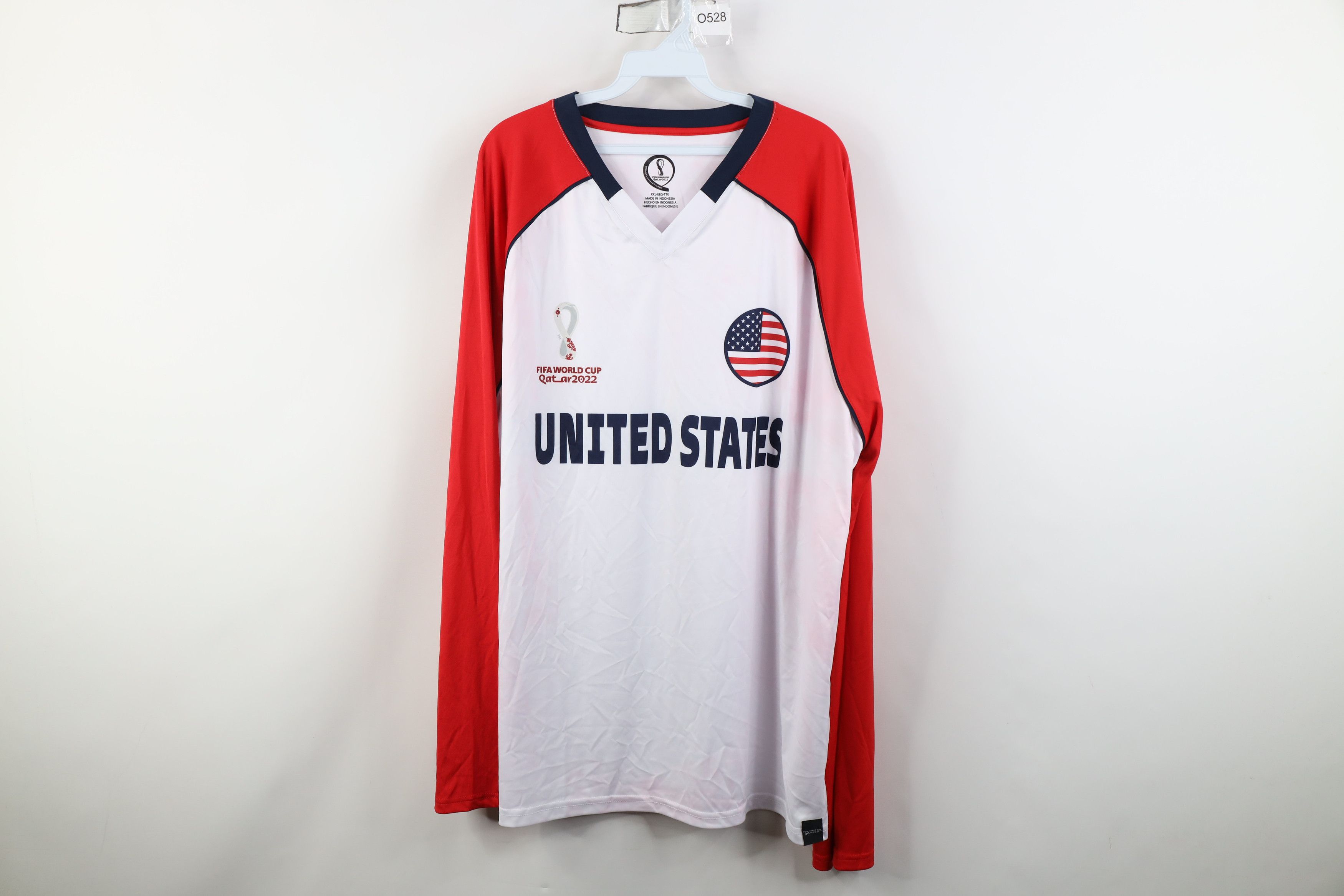Vintage Y2K FIFA World Cup USMNT USA Soccer Training Jersey T-Shirt Size US XXL / EU 58 / 5 - 1 Thumbnail