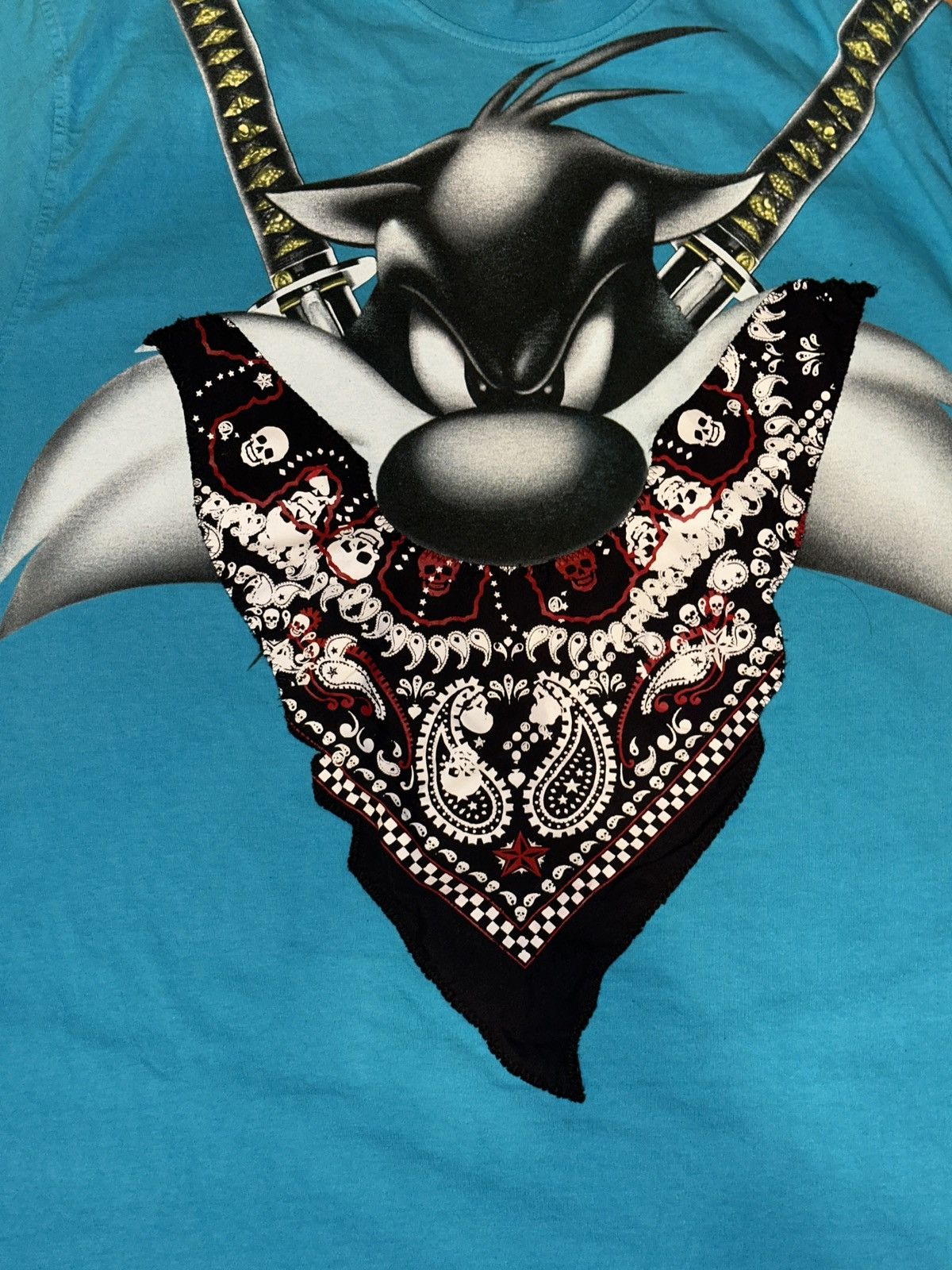 Warner Bros Y2K LOT 29 Looney Tunes Gangster Sylvester Bandana Bandit 2X Size US XXL / EU 58 / 5 - 2 Thumbnail