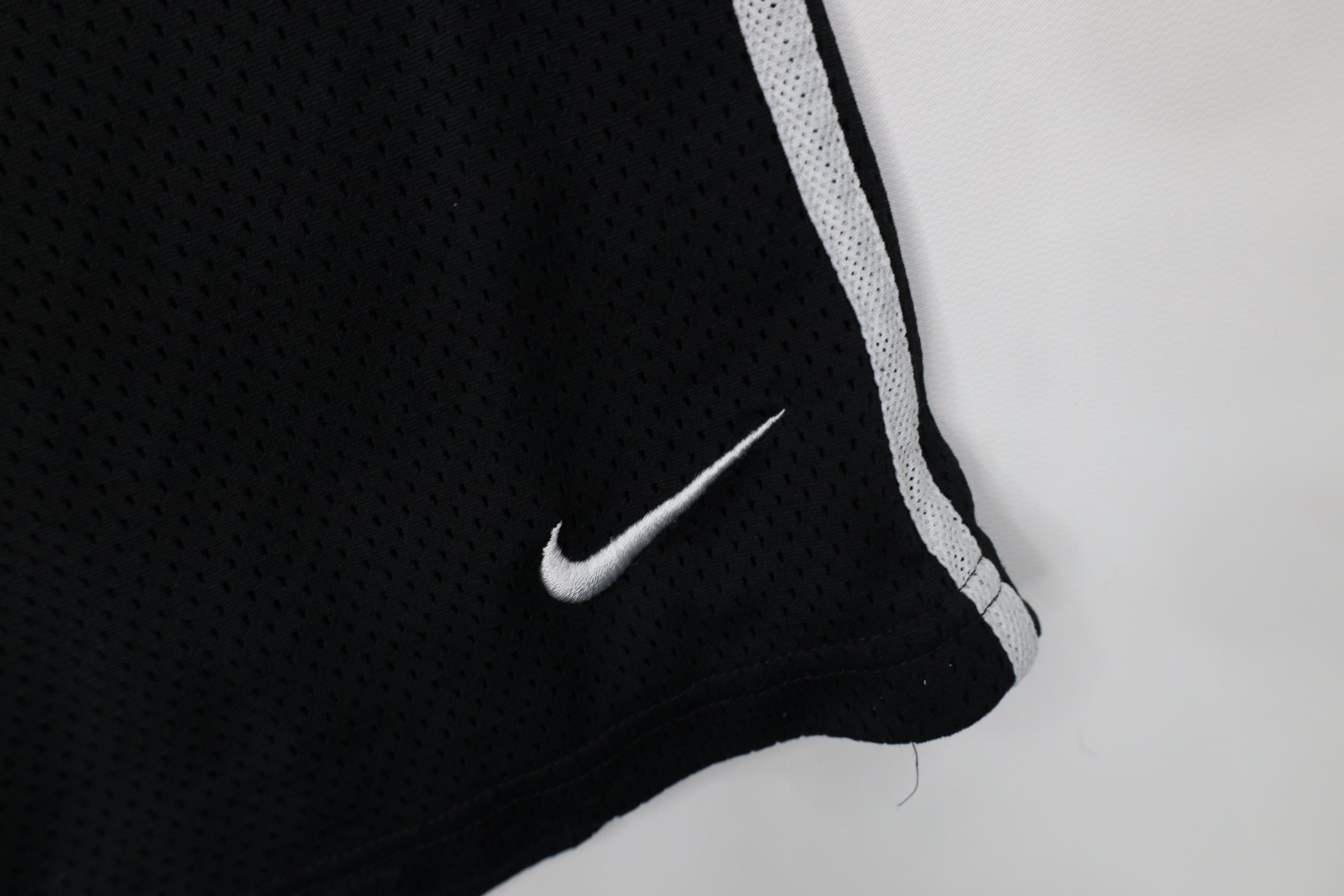 Nike Vintage Y2K Nike Scott Mini Swoosh Striped Mesh Shorts Black Size US 34 / EU 50 - 5 Thumbnail