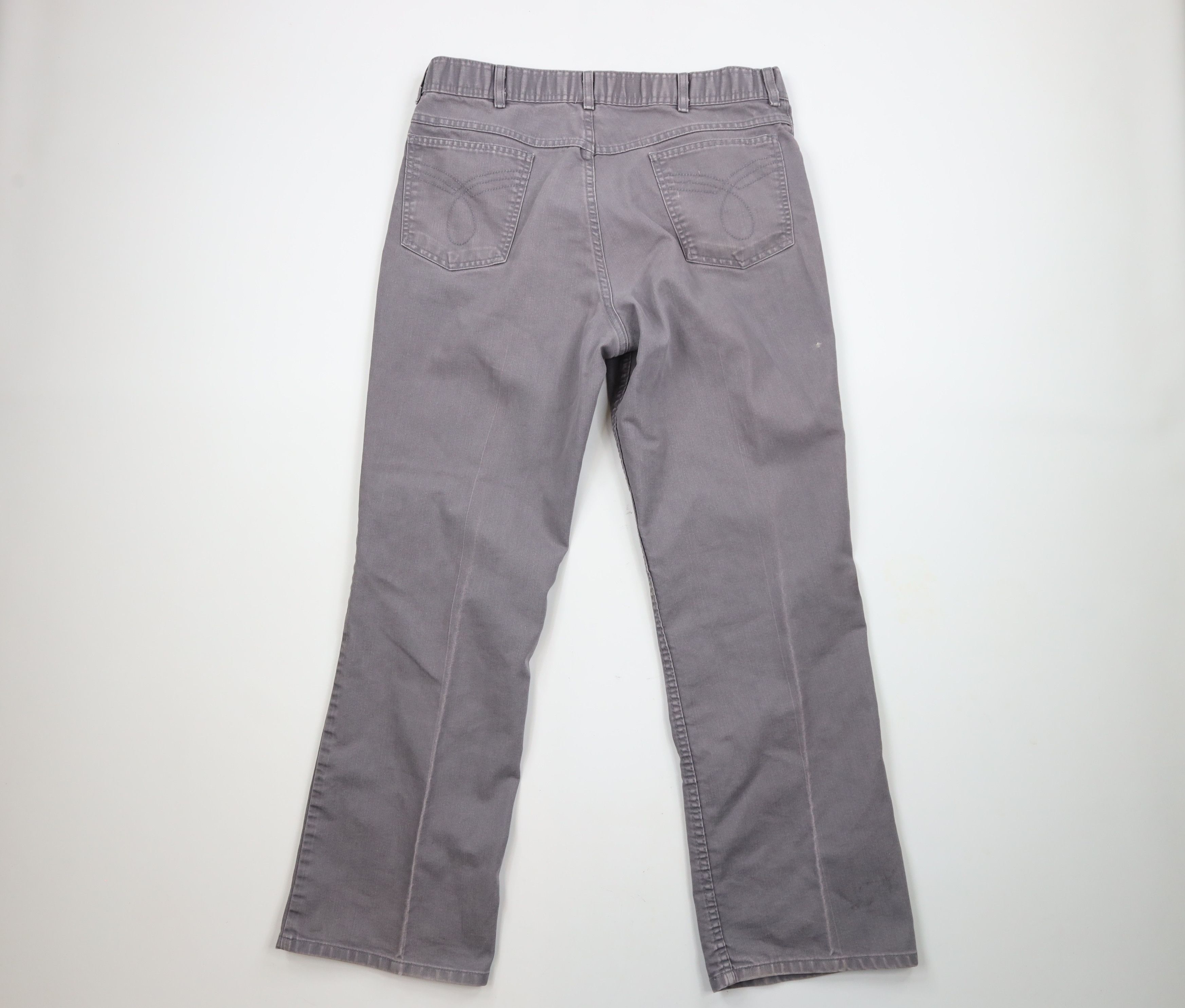 Vintage Vintage 70s Streetwear Canvas Wide Leg Bell Bottoms Pants Size US 36 / EU 52 - 8 Thumbnail