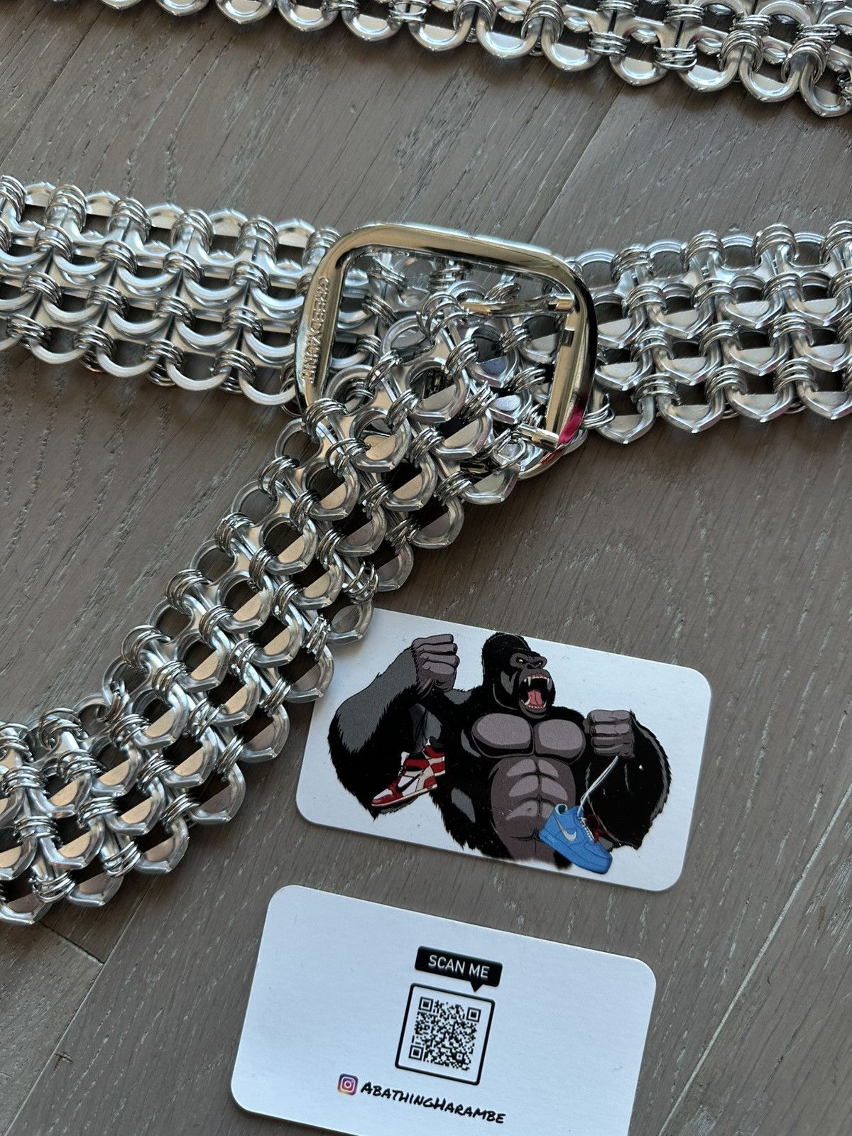 Greedy Unit Greedy Unit Silver Color Bottle Tab Belt Size ONE SIZE - 3 Thumbnail