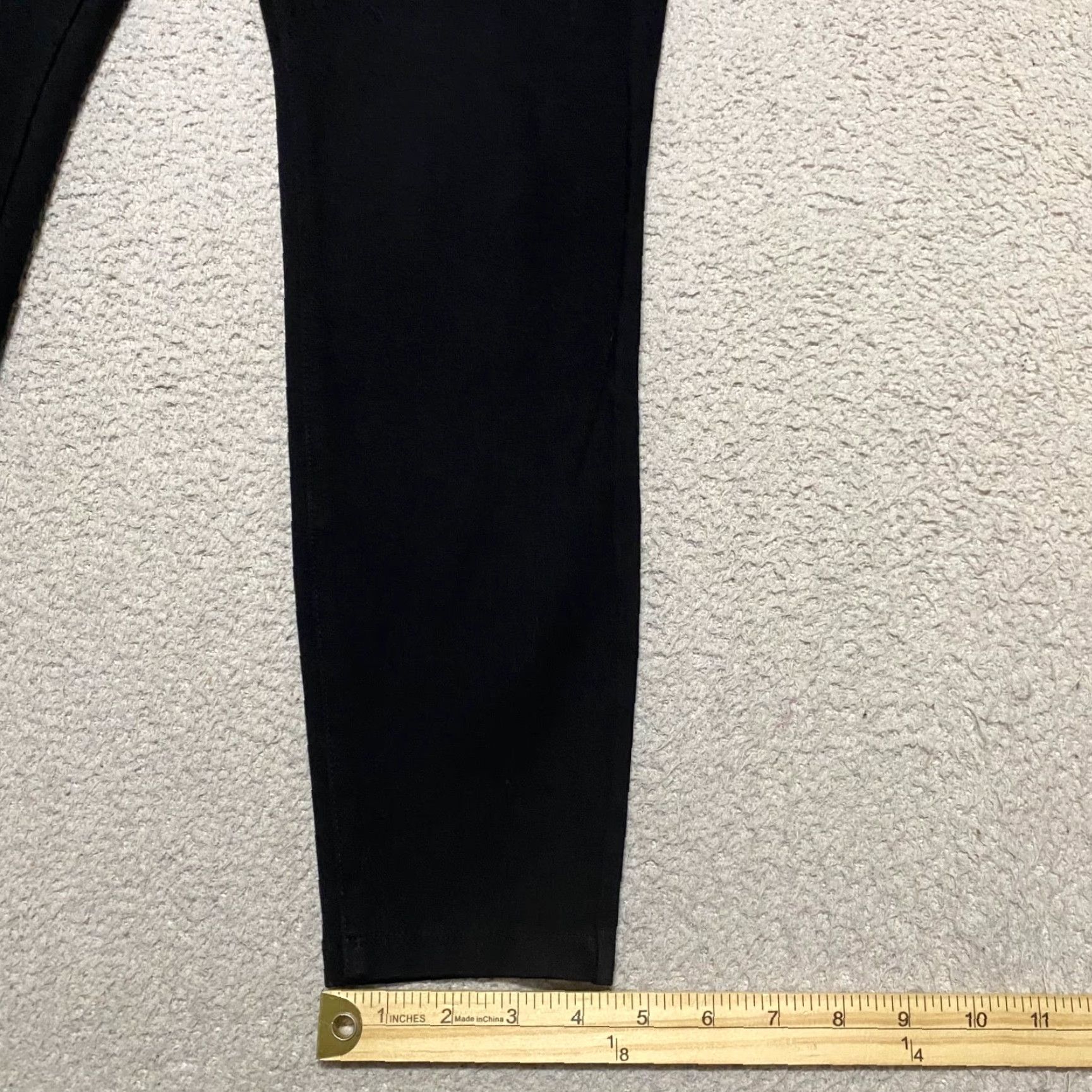 Vintage Liverpool Jeans Pants Womens 12 Black Stretch Skinny Ankle Mid Rise 26 Inseam Nylon Viscose Spandex Solid Size 34" / US 12 / IT 48 - 5 Thumbnail