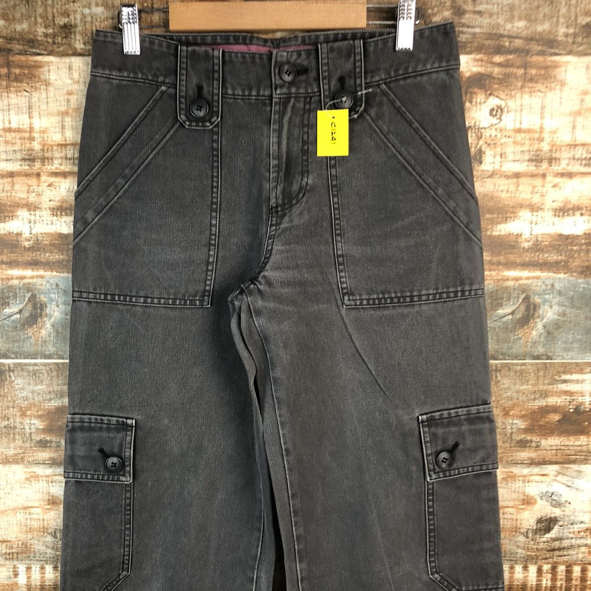 Japanese Brand DL Tasse Tasse Black Cropped Pants #C1241 Size US 27 - 5 Thumbnail