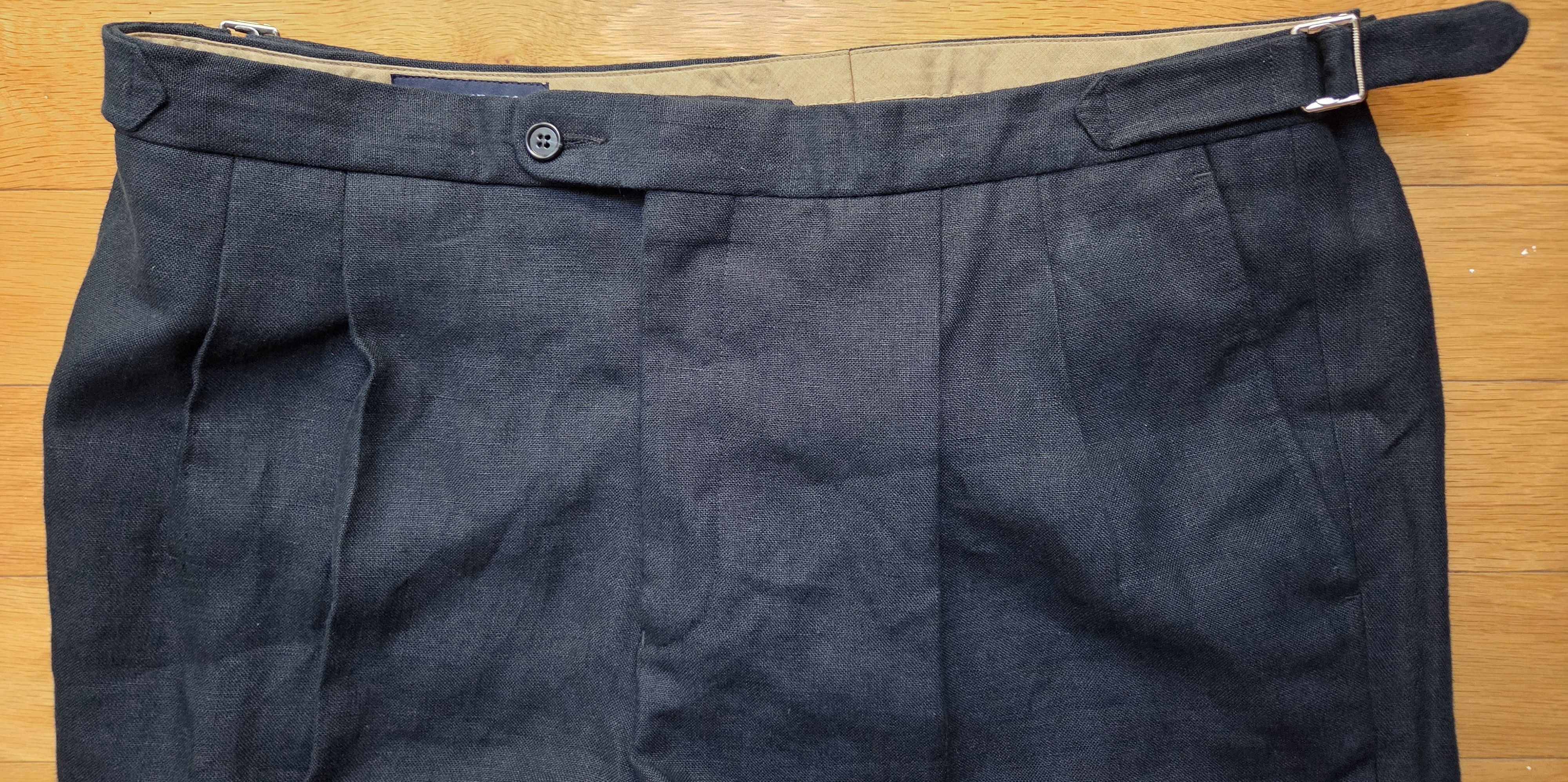 Other Benevento navy linen trousers Size US 36 / EU 52 - 2 Thumbnail