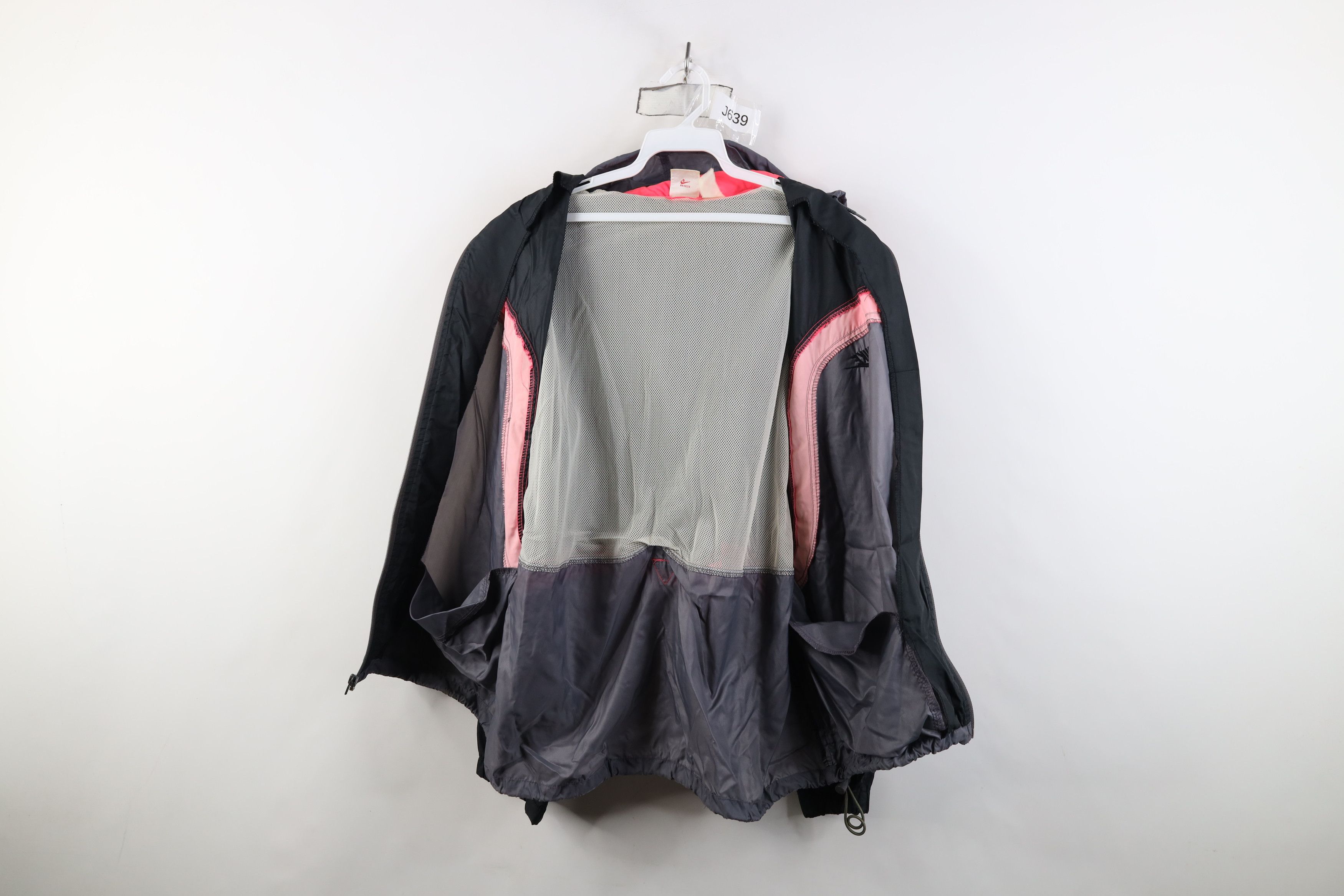 Nike Vintage 80s 90s Nike Mini Swoosh Hooded Windbreaker Jacket Size US L / EU 52-54 / 3 - 10 Thumbnail