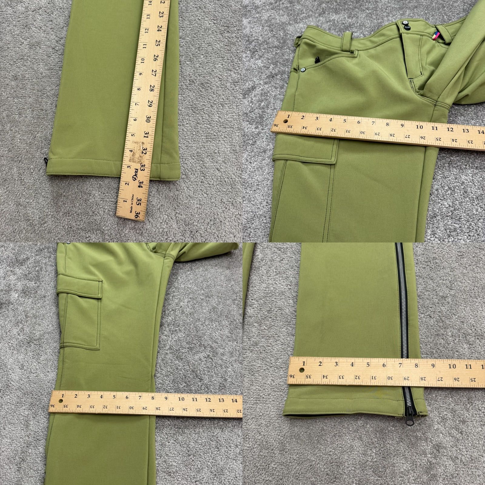 Volcom VINTAGE Volcom Pants? No, Vintage: No — Volcom Cargo Pants Women Large Green Bootcut Inseam 34in Leather? Size 36" / US 14 / IT 50 - 10 Thumbnail