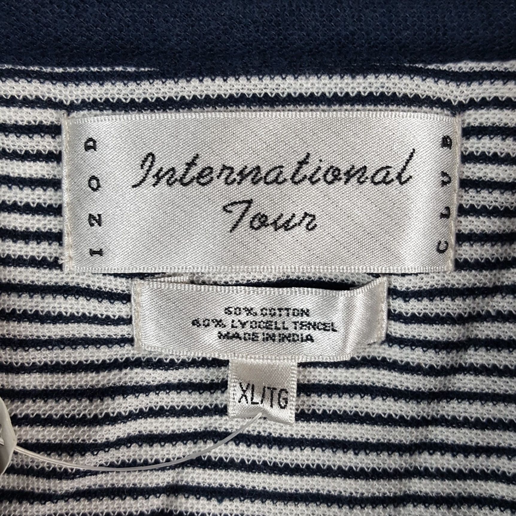Izod VINTAGE IZOD Polo Shirt Striped Grunge Skater Preppy Size XL Breathable Relaxed Fit Collar Shirt Size US XL / EU 56 / 4 - 4 Thumbnail