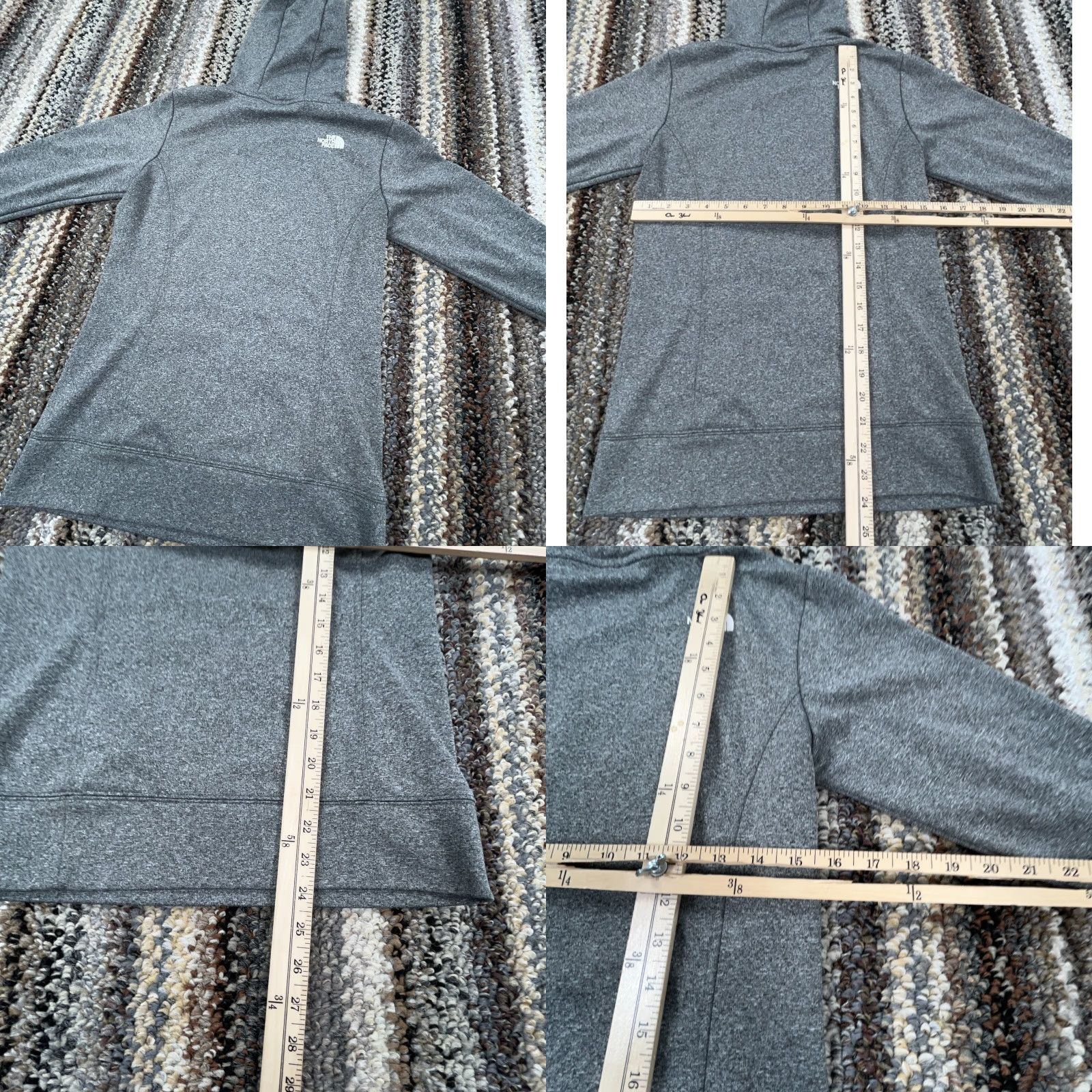 The North Face The North Face Hoodie Women Small Gray White Sweatshirt Sweater Logo Pullover Casual Activewear Modern Outdoors Womens Size S / US 4 / IT 40 - 8 Thumbnail