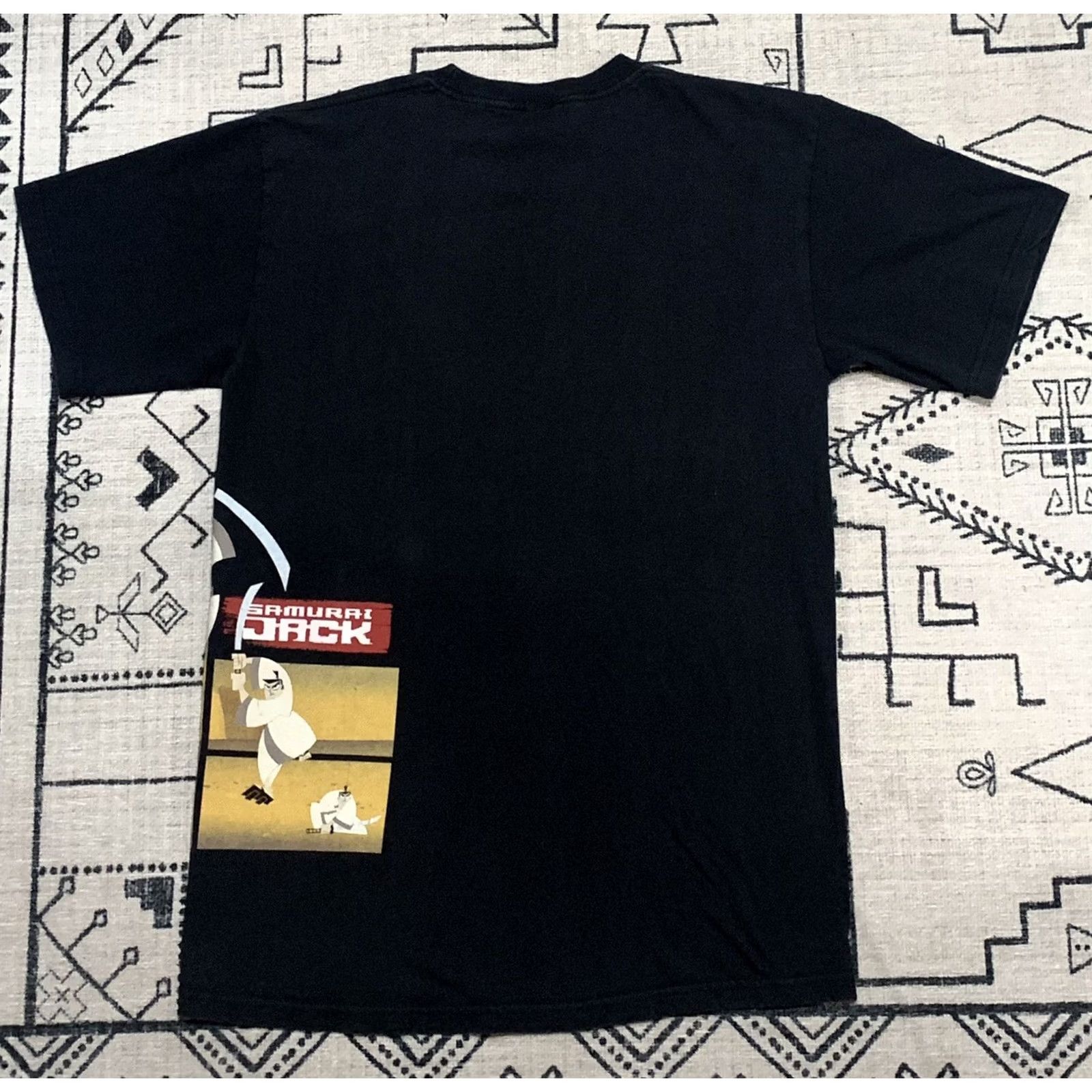 Vintage VINTAGE Samurai Jack Shirt Cartoon Network 2001 Dexter’s Laboratory Unisex Adults L Black Cotton Crew Neck Short Sleeve Size US L / EU 52-54 / 3 - 2 Thumbnail
