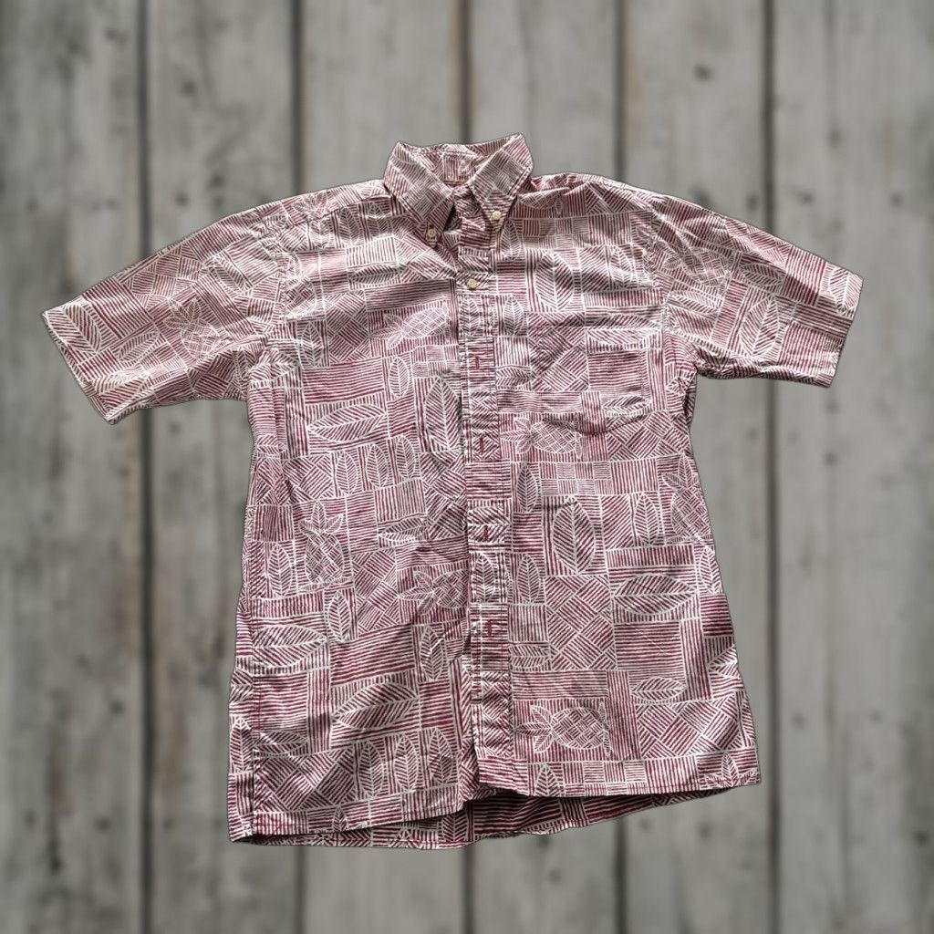 Reyn Spooner VINTAGE Reyn Spooner Shirt Mens Small Red Geometric Hawaiian Aloha Button Size US S / EU 44-46 / 1 - 1 Thumbnail