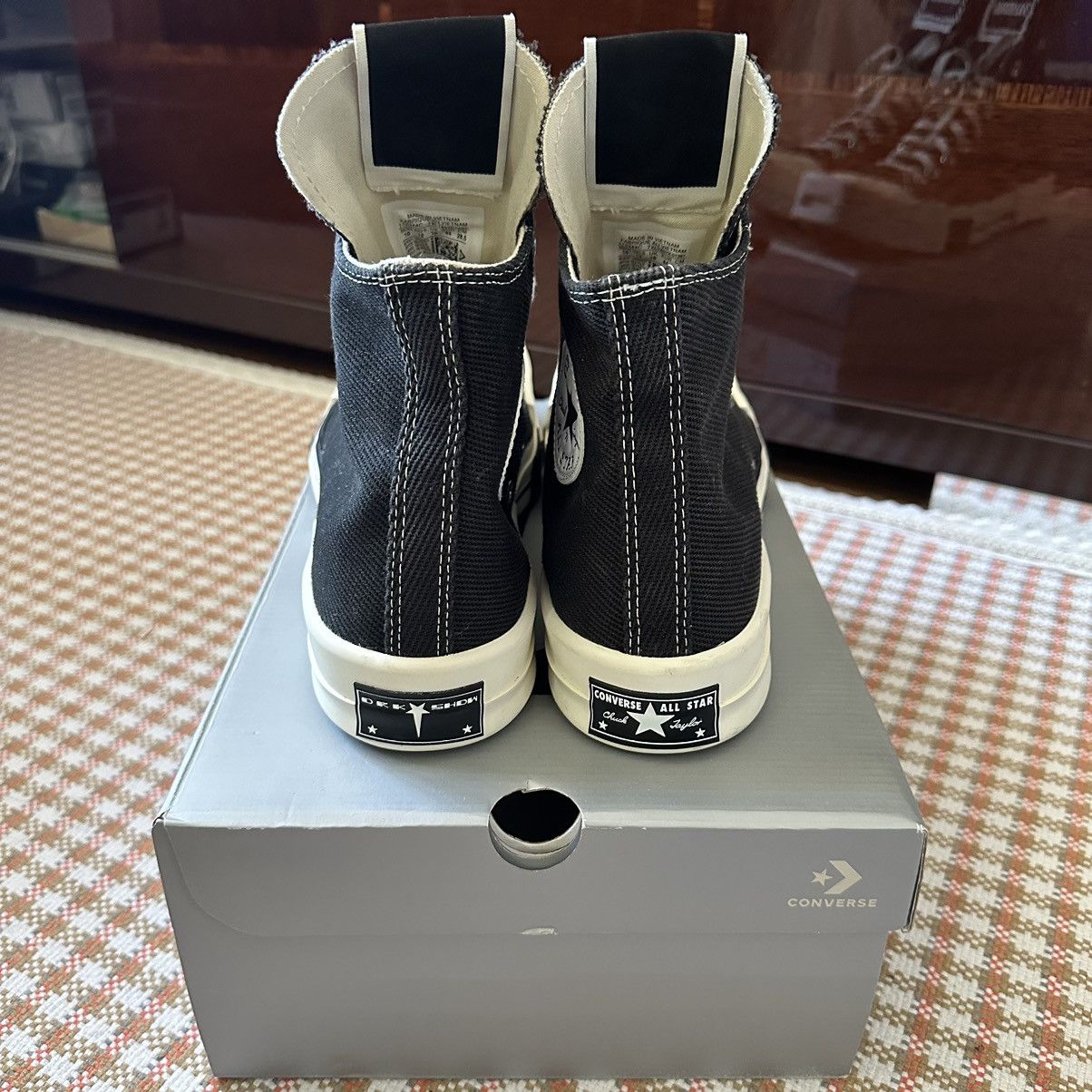 Converse × Rick Owens × Rick Owens Drkshdw Rick Owens DRKSHDW x Converse Tubrodrk Chuck Taylor 70 Hi Size US 10 / EU 43 - 3 Thumbnail