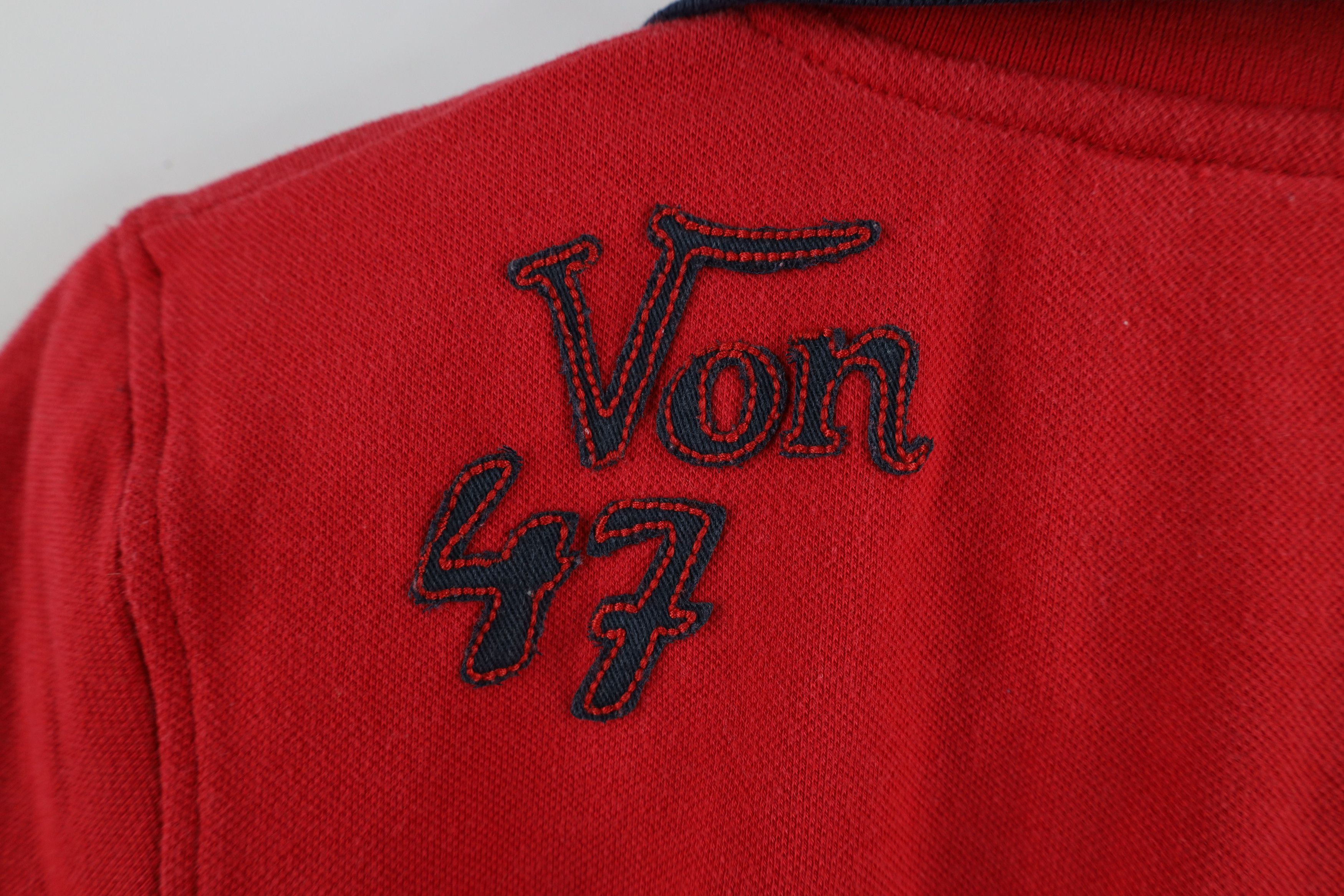 Vintage × Von Dutch Vintage Y2K Von Dutch Distressed Spell Collared Polo Shirt Size M / US 6-8 / IT 42-44 - 12 Thumbnail