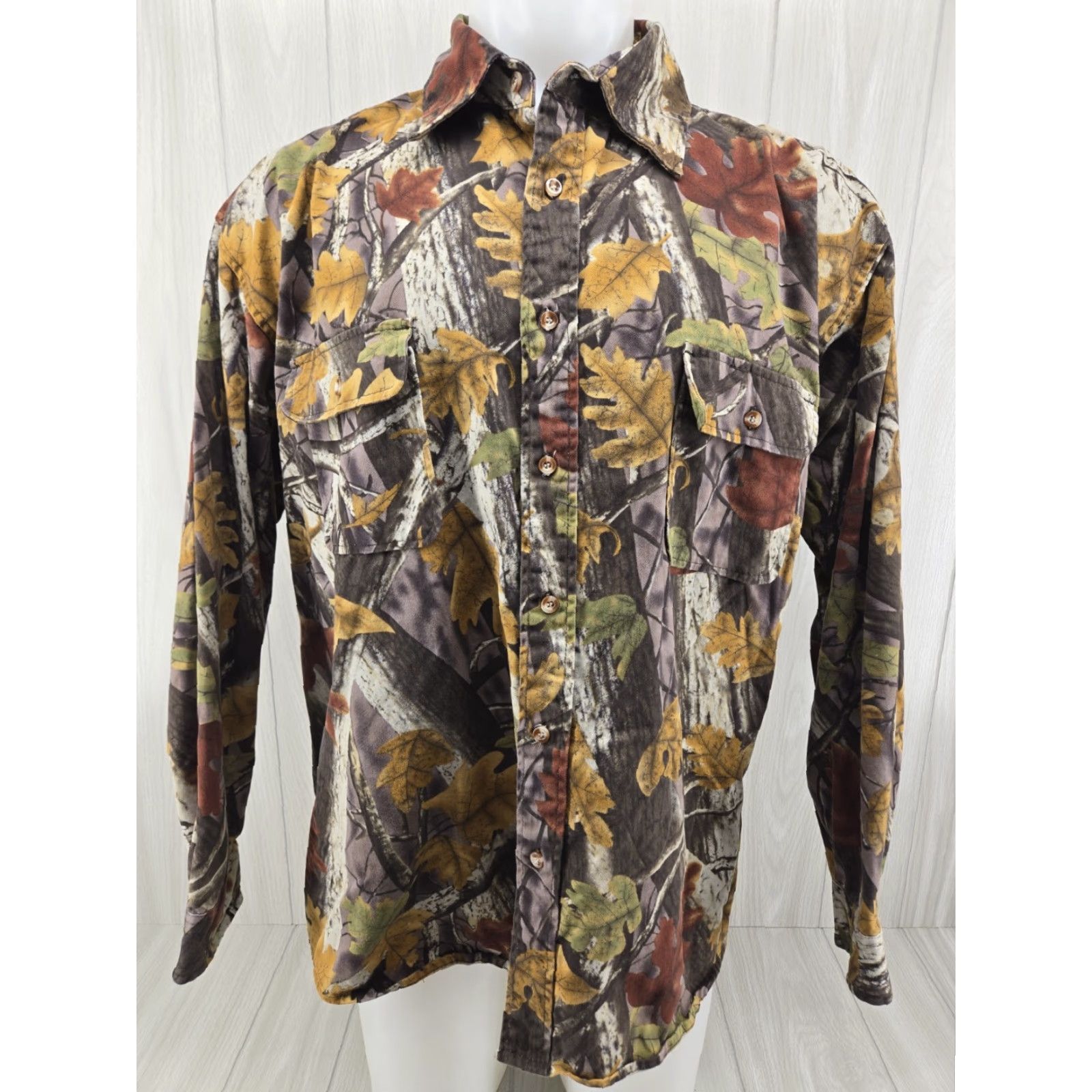 Vintage VINTAGE Master Sportsman Shirt Mens 2XL Camouflage Denim Button-Up Long Sleeve Outdoor Gear Casual Size US XXL / EU 58 / 5 - 2 Thumbnail