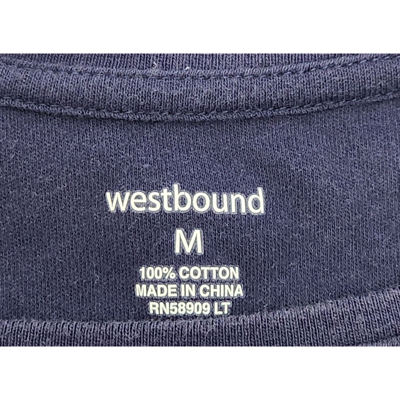 Other Westbound Blue Round Neck Short Sleeve Top Medium Stretch Size M / US 6-8 / IT 42-44 - 3 Thumbnail