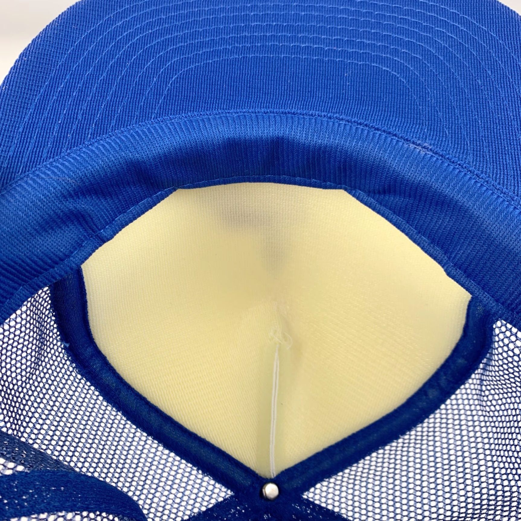Vintage VINTAGE San Sun St Ann Parish Walker Kansas Blue White Snapback Trucker Hat Cap One Size Adults Mens Womens Girls Boys? Size ONE SIZE - 4 Thumbnail