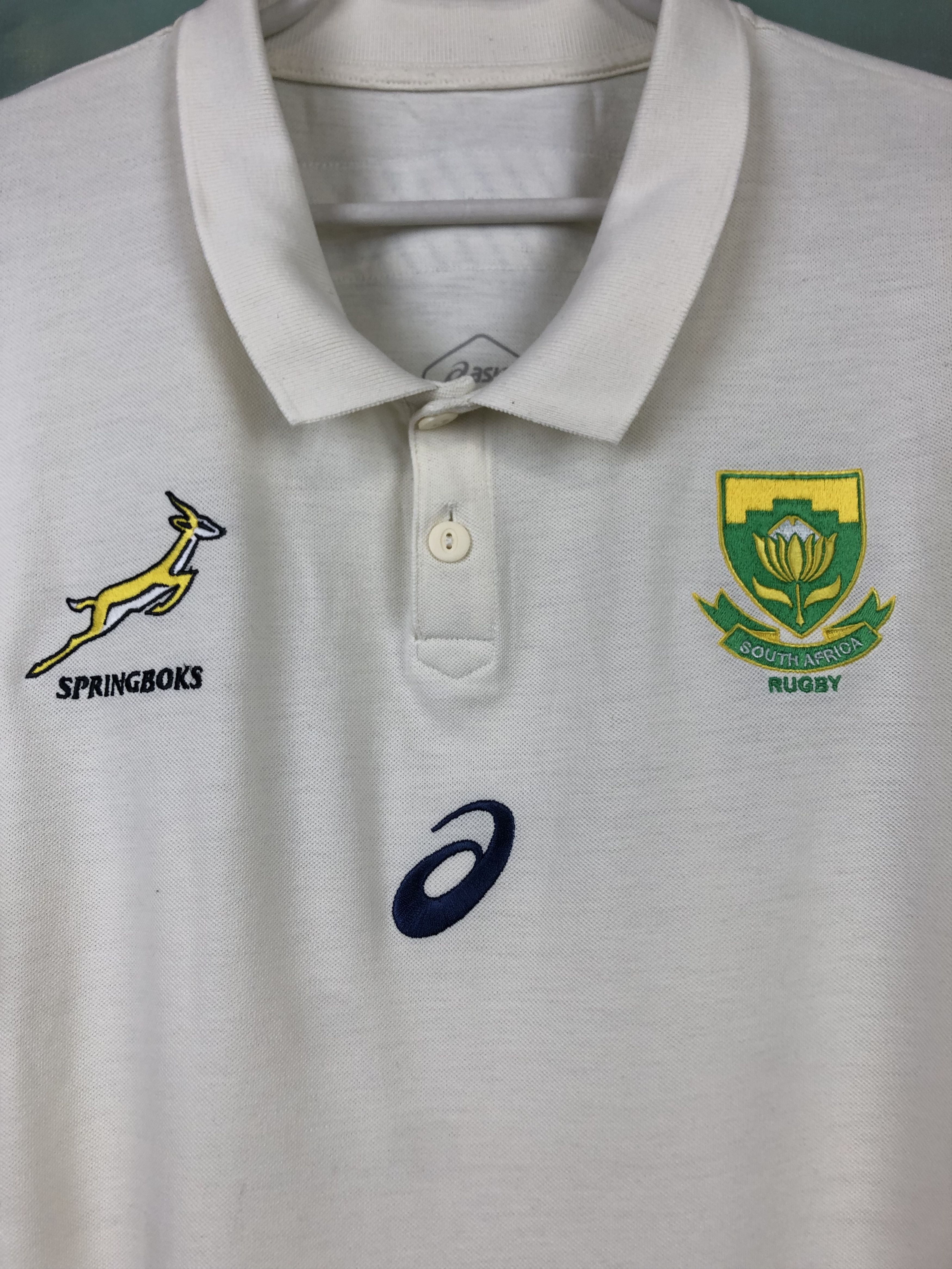 Other South Africa Asics Rugby Shirt Jersey Sport Rare Tee Hype Size US XXL / EU 58 / 5 - 6 Thumbnail