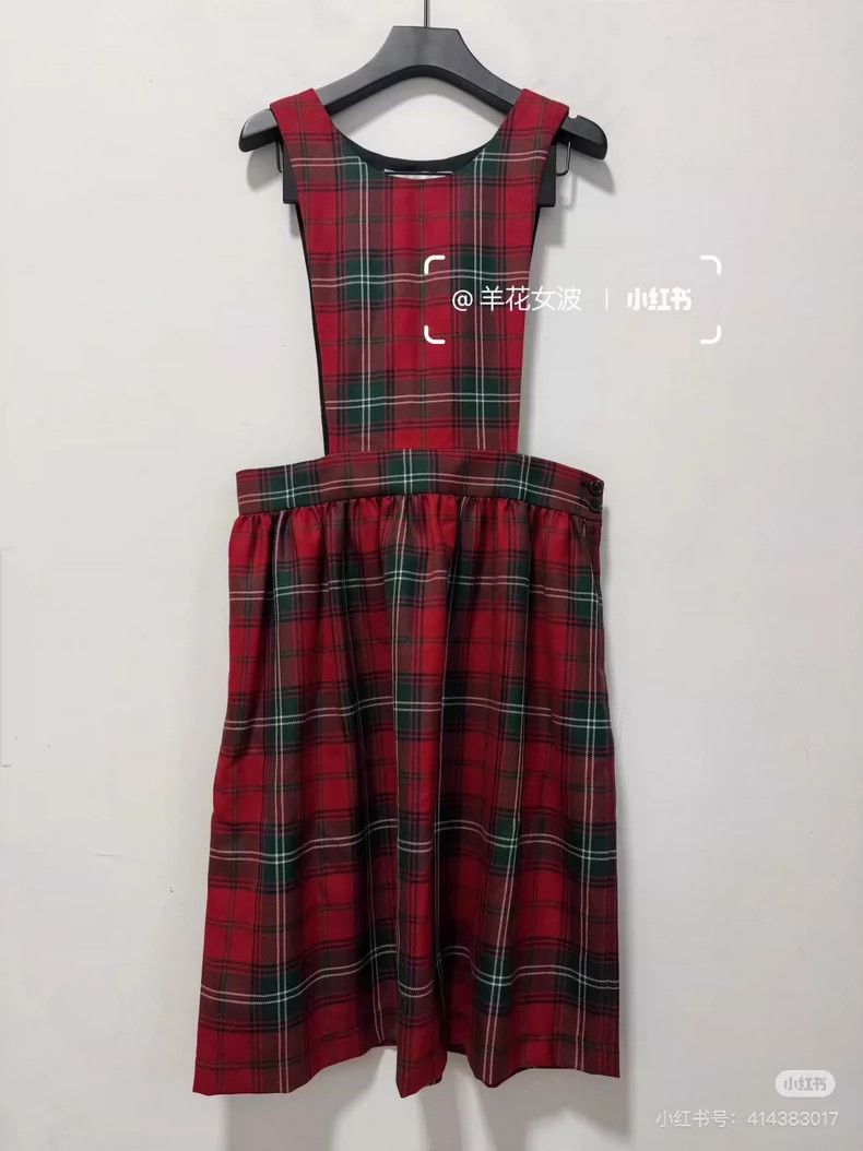 Comme des Garcons Comme Des Garcons Vintage college classic wool plaid dress Size S / US 4 / IT 40 - 1 Thumbnail
