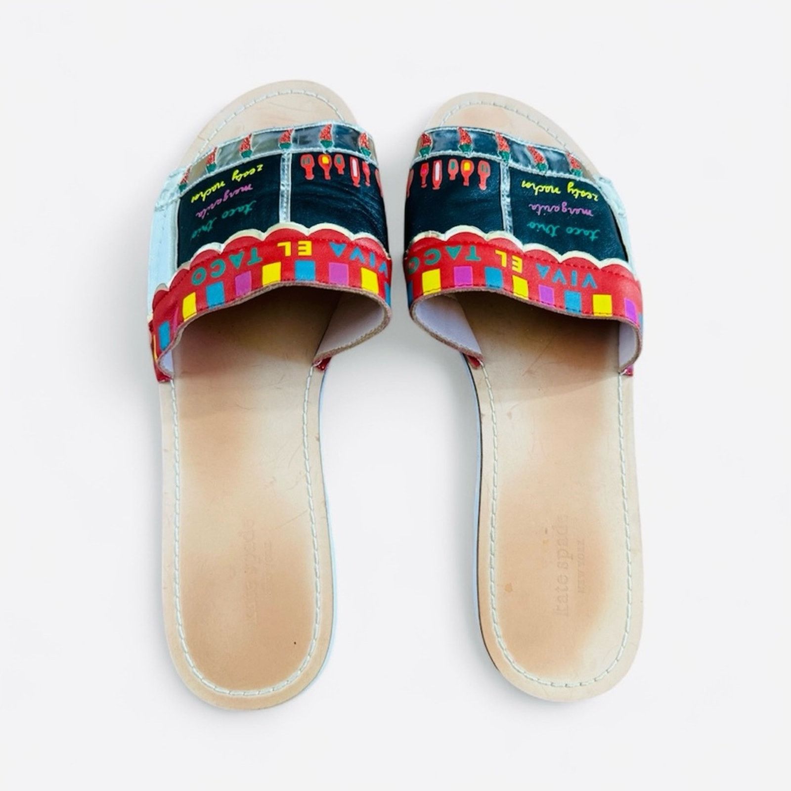Kate Spade Kate Spade Viva El Taco Truck Women's Slippers Rare Size US 9.5 / IT 39.5 - 4 Thumbnail