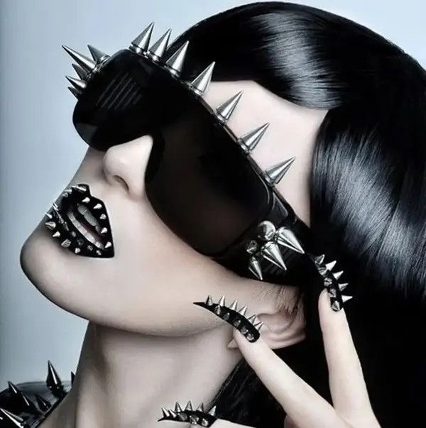 VIBE Fashion Glasses Gothic Punk Rock Metal Futuristic Size ONE SIZE - 4 Thumbnail
