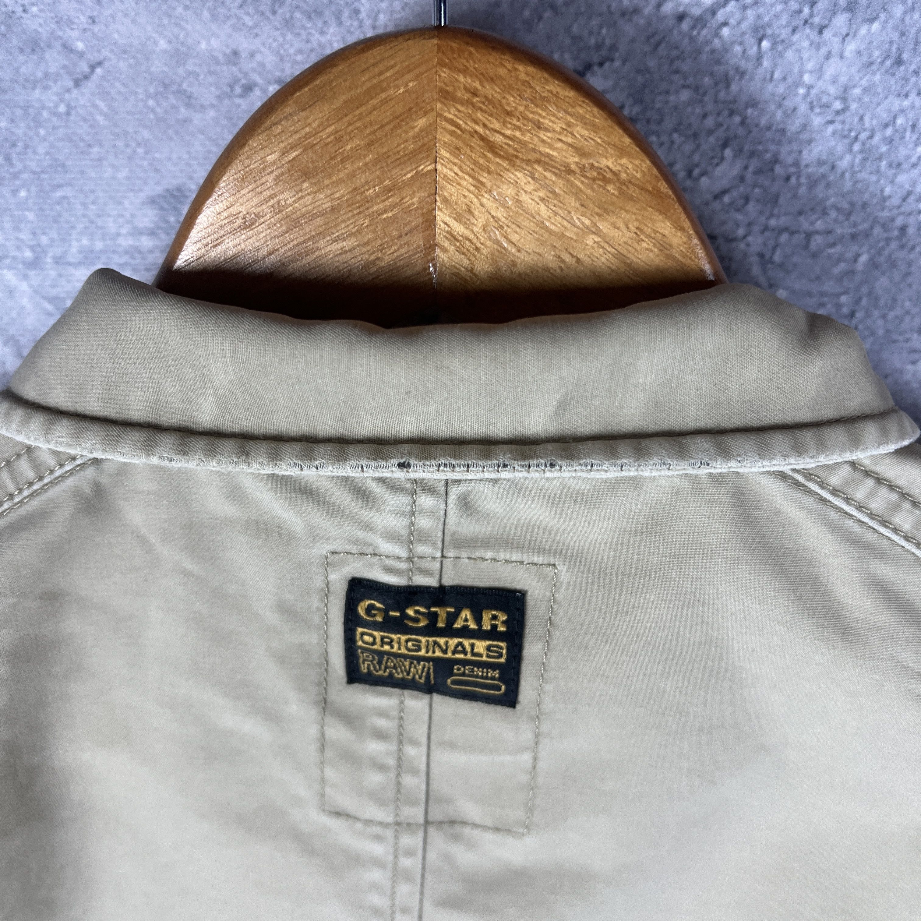 G-Star G Star Raw Jacket Men's Size M Beige Long Sleeve Size US M / EU 48-50 / 2 - 18 Thumbnail