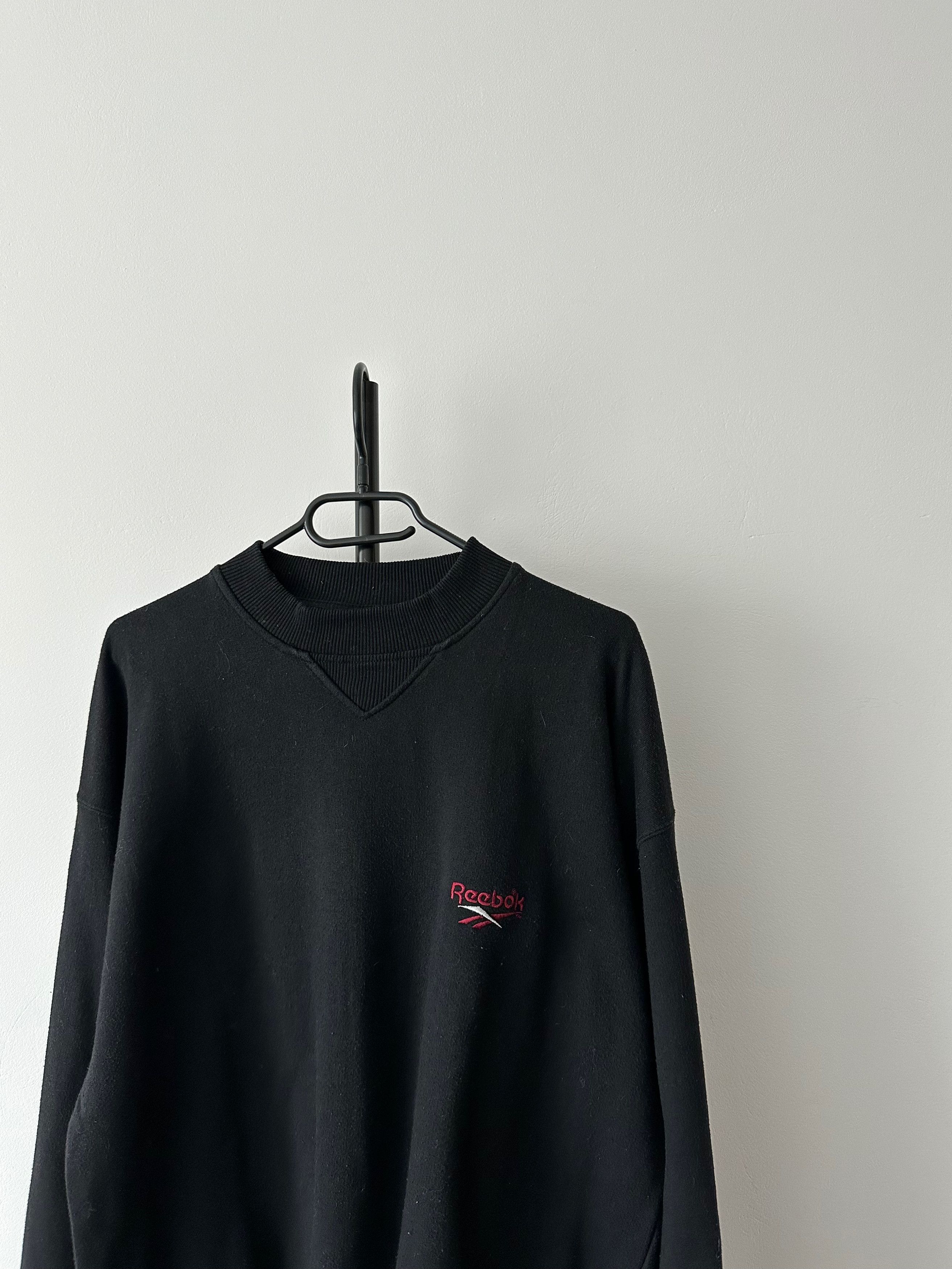 Reebok 90's REEBOK crew neck sweatshirt black Size US L / EU 52-54 / 3 - 2 Thumbnail