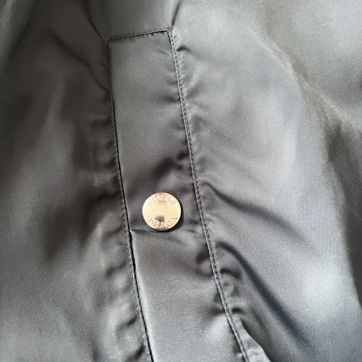 Prada 🔥🔥 Prada Nylon Gabardine Bomber Jacket Size US L / EU 52-54 / 3 - 6 Thumbnail