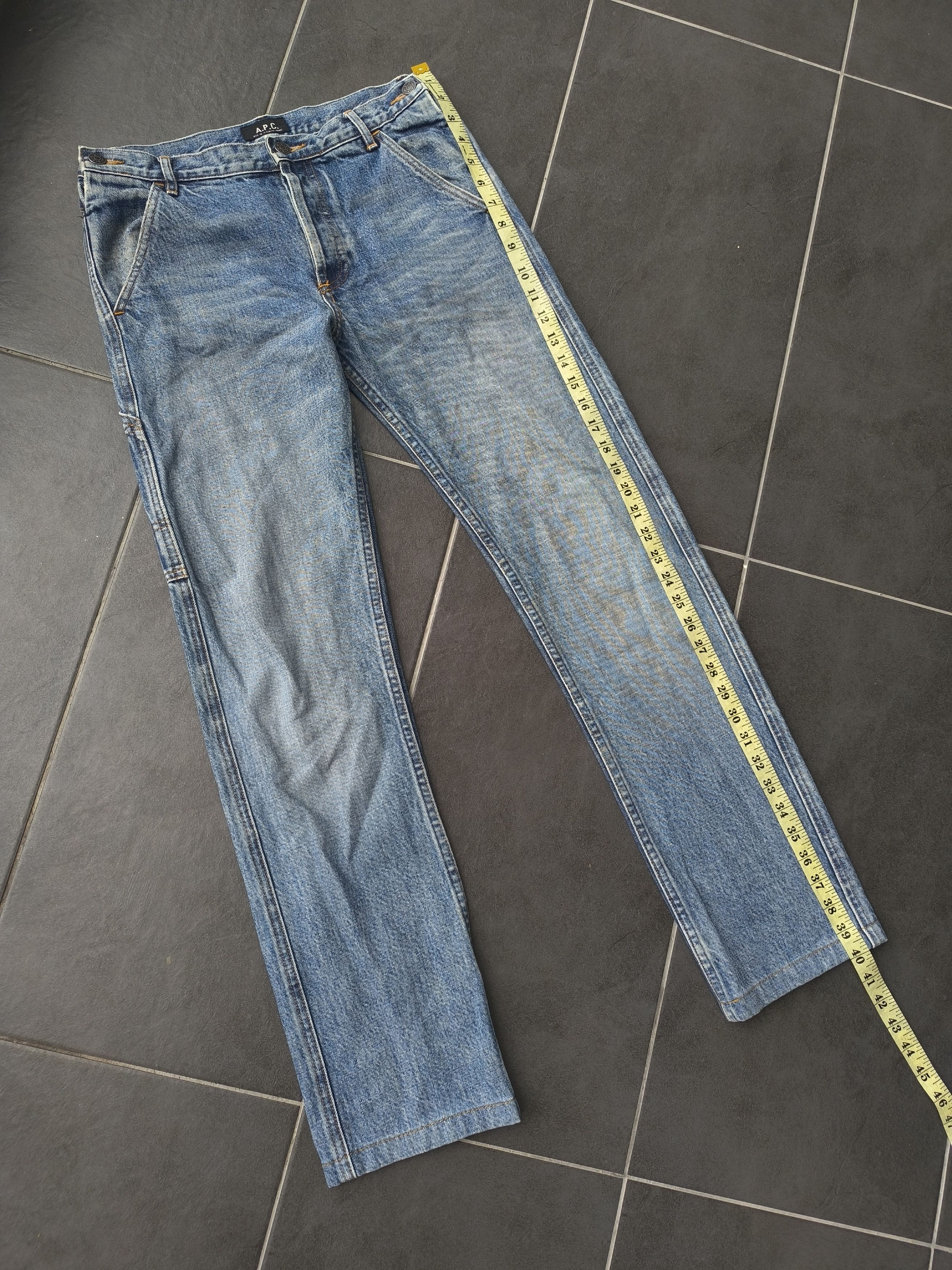 A.P.C. × Japanese Brand RARE APC CARPENTER JEANS Size US 30 / EU 46 - 17 Thumbnail