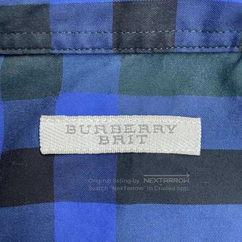 Burberry Burberry Men's L Blue Cotton Shirt. Size US L / EU 52-54 / 3 - 4 Thumbnail