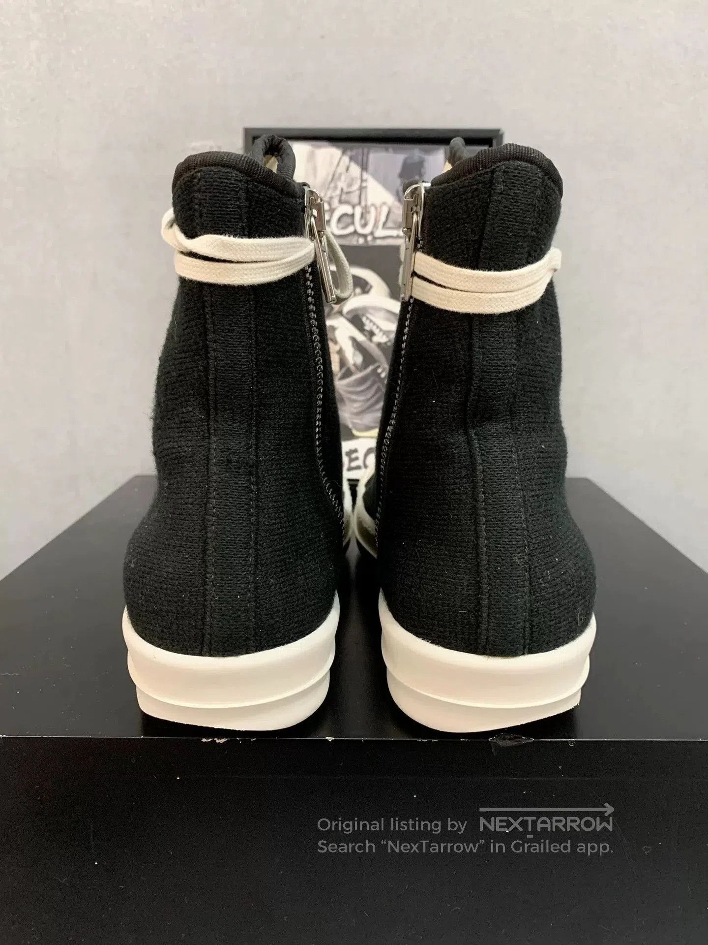Rick Owens Drkshdw rick owens high top black and white sneakers. Size US 8.5 / EU 41-42 - 7 Thumbnail