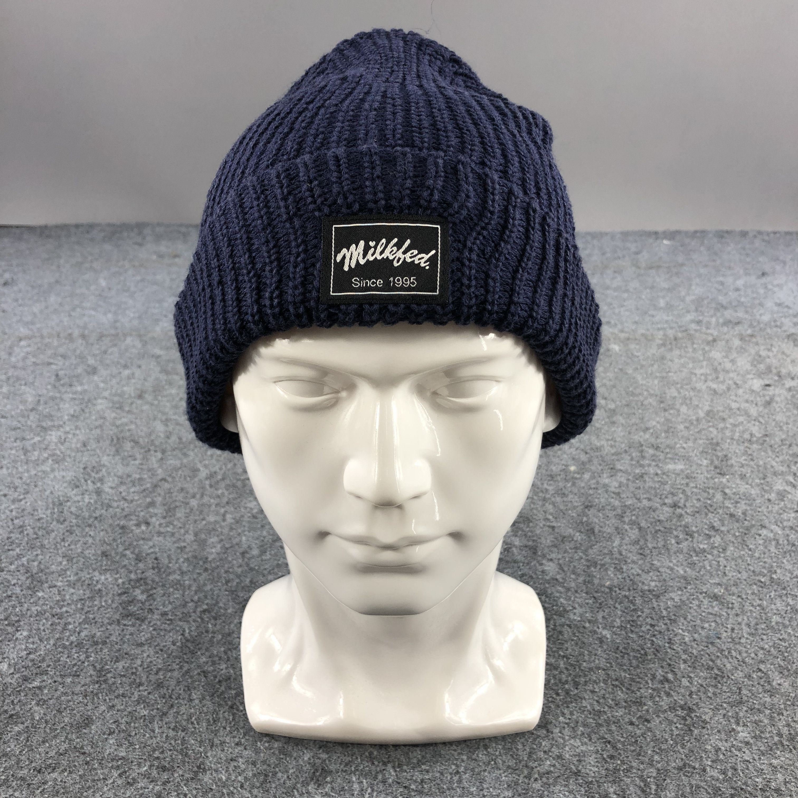 Vintage Milk Fed Fisherman Beanie Snowcap Snow Hat Winter Hat B217 Size ONE SIZE - 1 Thumbnail