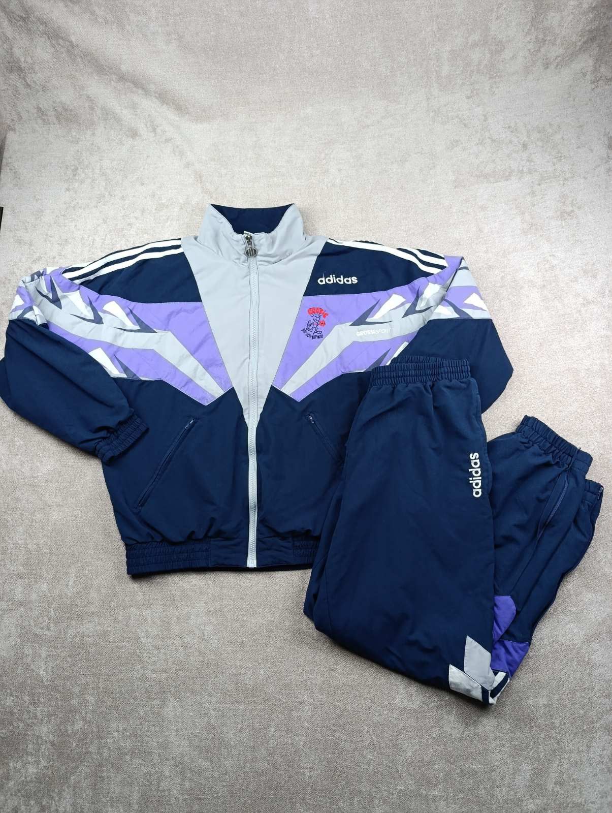 Adidas VINTAGE 90S ADIDAS Y2K RETRO HYPE TRACK SUIT JACKET/PANTS Size US 28 / EU 44 - 1 Thumbnail