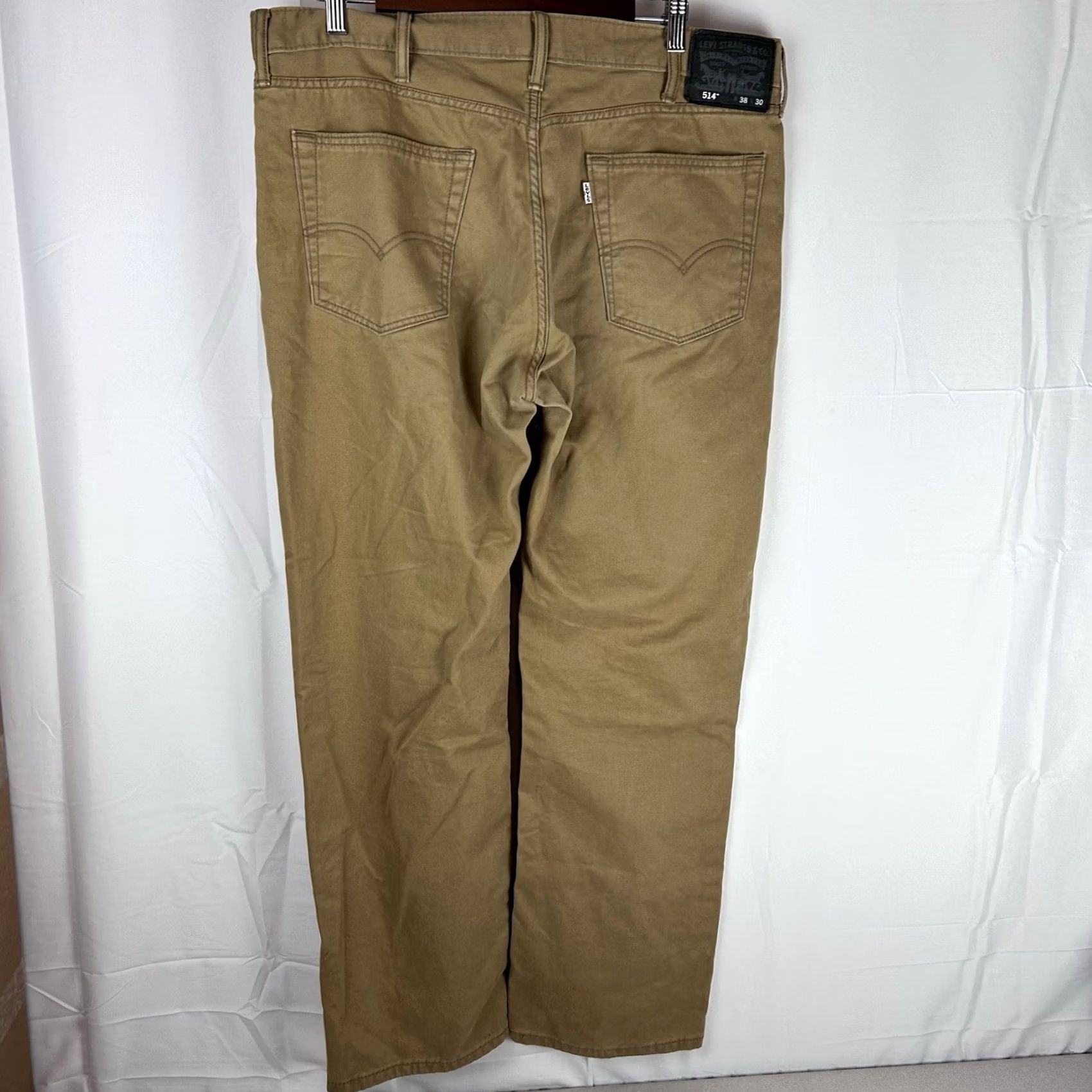 Levi's Levi's 514 Jeans 38x30 Khaki Tan Denim Regular Straight Mens Size US 38 / EU 54 - 7 Thumbnail