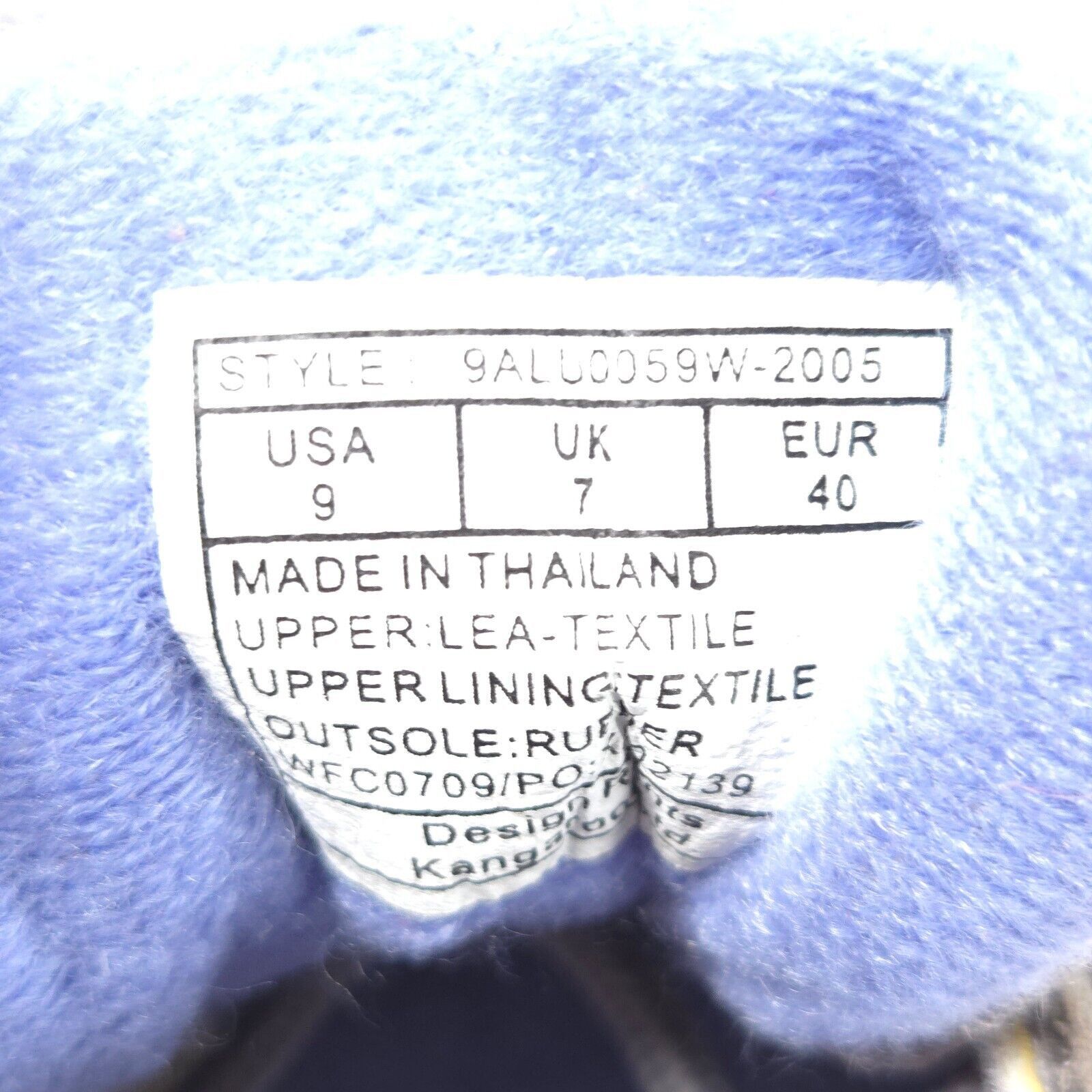 KangaROOS KangaROOS Lace Up Shoe Women Size 9 9ALU0059W-2005 Gray Blue Size US 9 / IT 39 - 7 Thumbnail