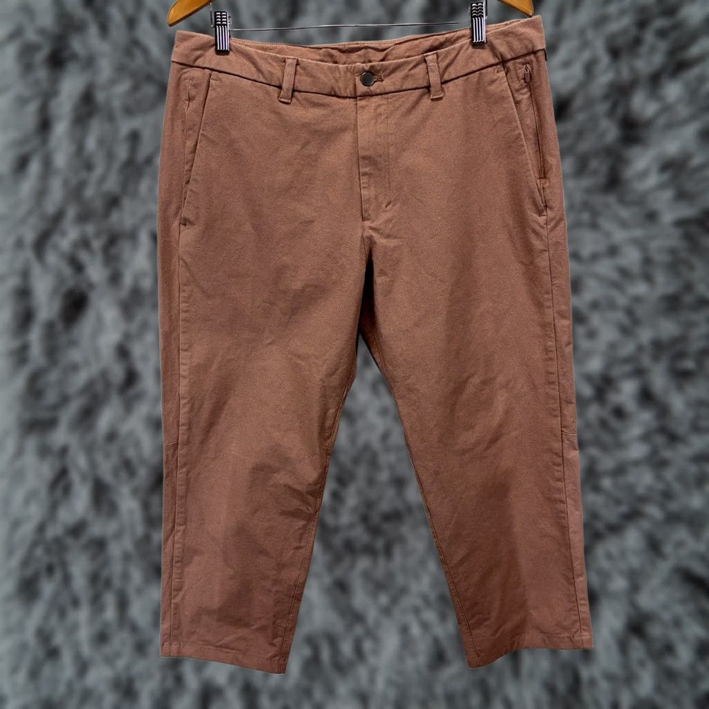 Lululemon Lululemon ABC Utilitech Crop Pants Men’s 36x24 Earth Clay Relaxed Fit Crop Pants Casual Travel City Preppy Mens Size US 36 / EU 52 - 1 Thumbnail