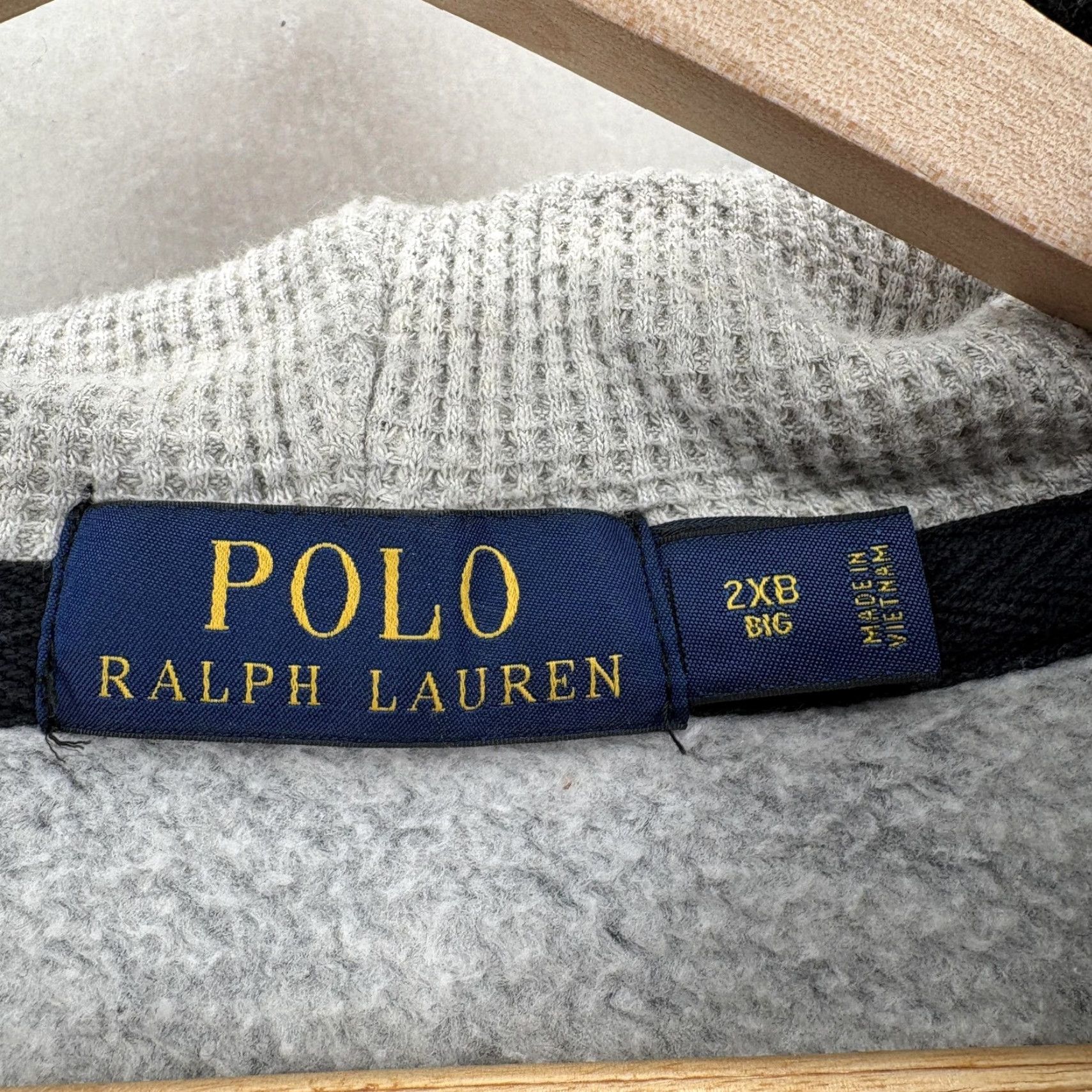 Polo Ralph Lauren Polo Ralph Lauren Hoodie Mens 2XB Gray Full Zip Fleece Sweatshirt Pony Logo Big Size US XXL / EU 58 / 5 - 3 Thumbnail