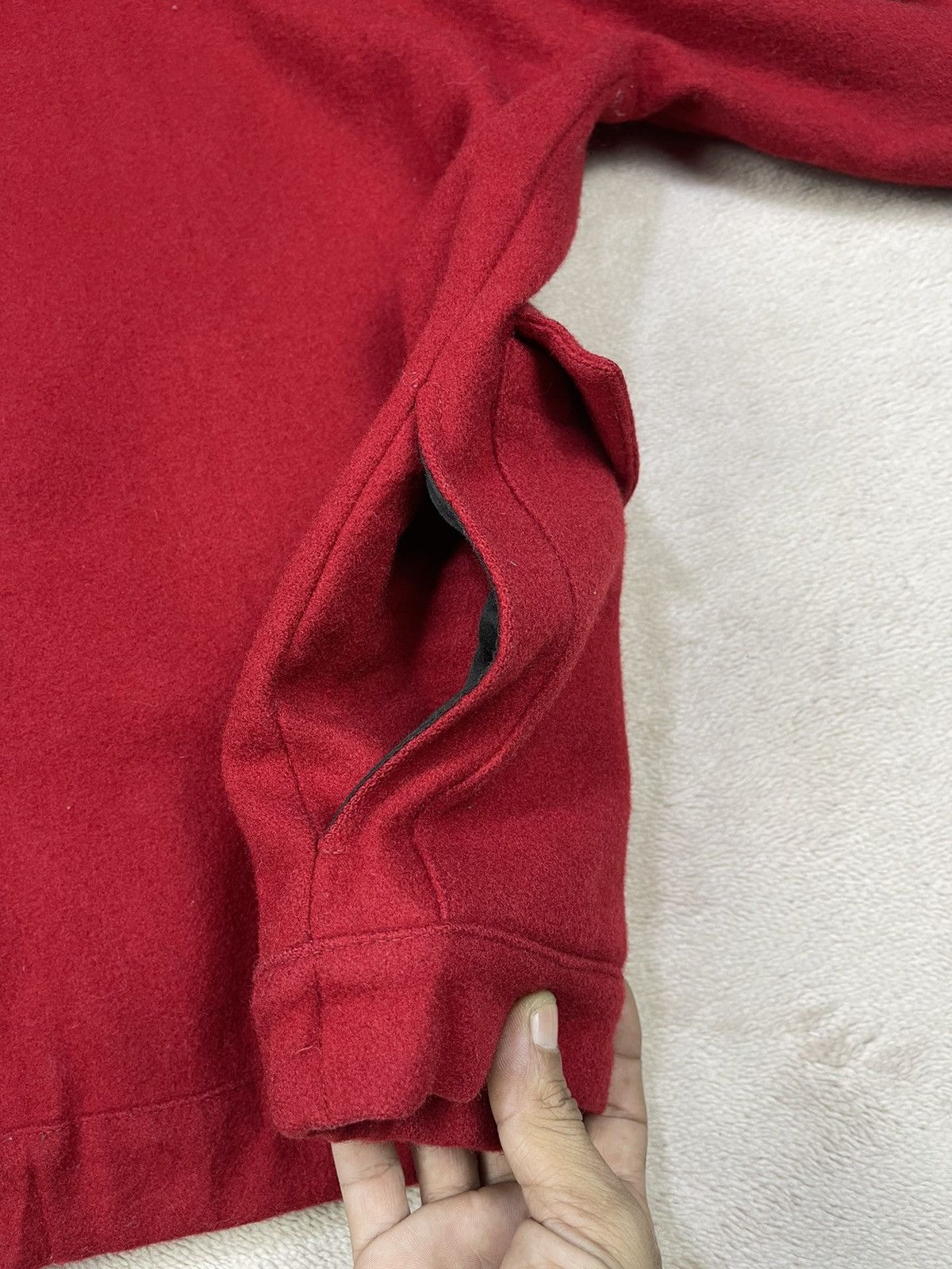 A.P.C. Vintage APC Detachable Hoodie Red Wool Jacket Size US XS / EU 42 / 0 - 7 Thumbnail