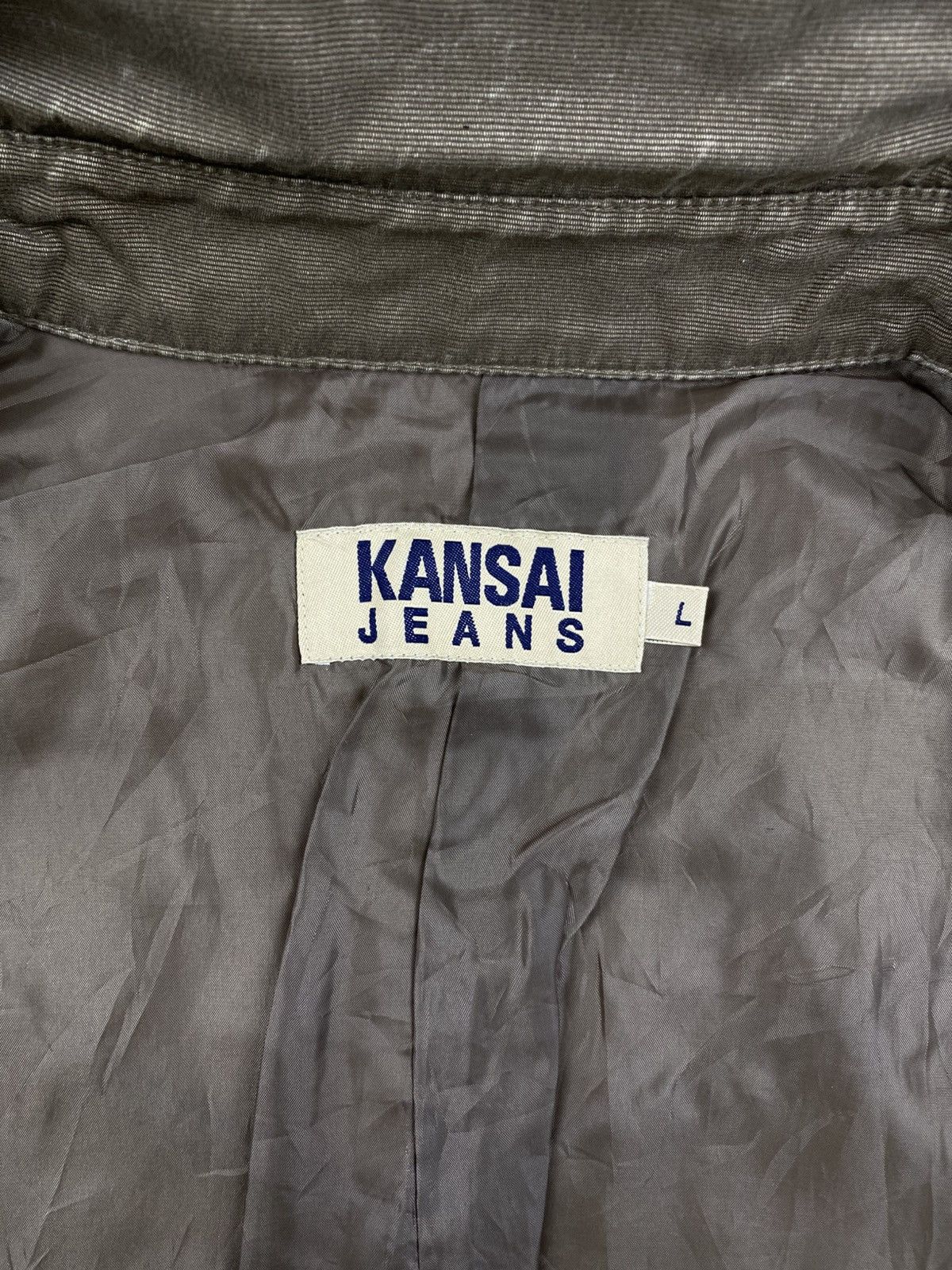Kansai Yamamoto Vintage Kansai Jeans Brown Zipper Cotton Jacket Size US M / EU 48-50 / 2 - 9 Thumbnail