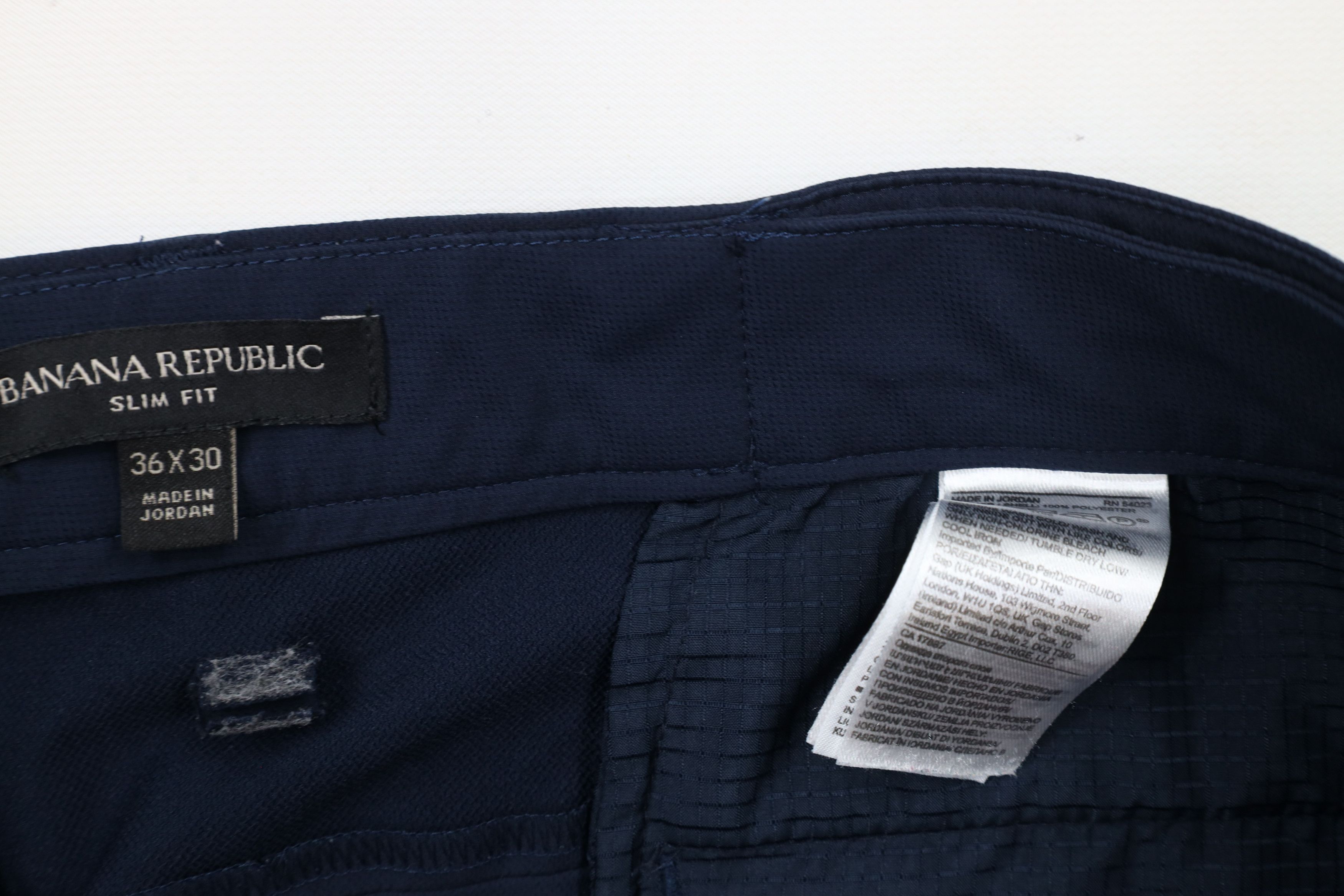 Banana Republic × Vintage Banana Republic Tech Straight Leg Chino Pants Trousers Blue Size US 36 / EU 52 - 6 Thumbnail