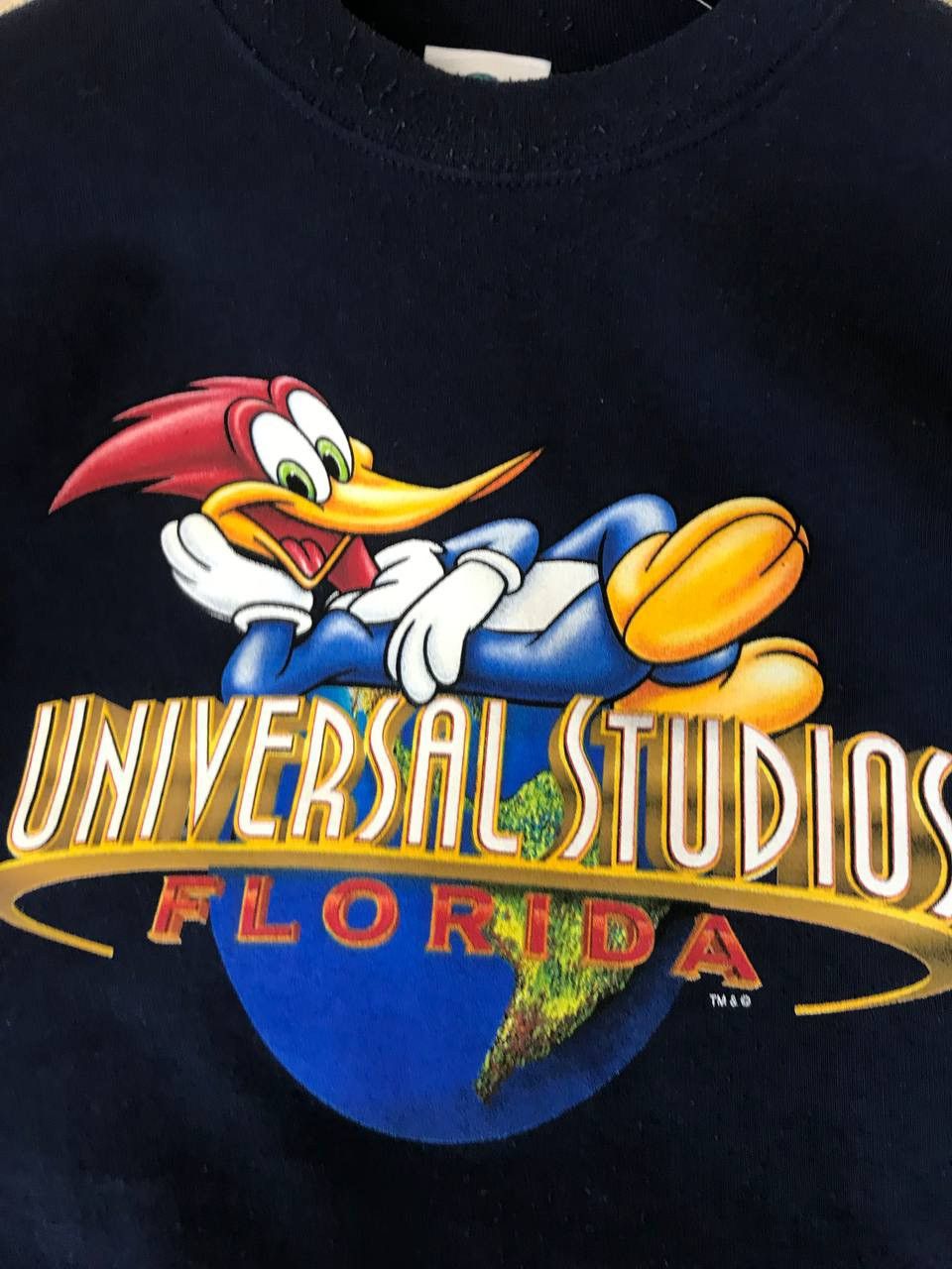 Universal Studios 🔥 90s Universal Studios Woody Woodpecker Sweatshirt Disney Size US XL / EU 56 / 4 - 7 Thumbnail