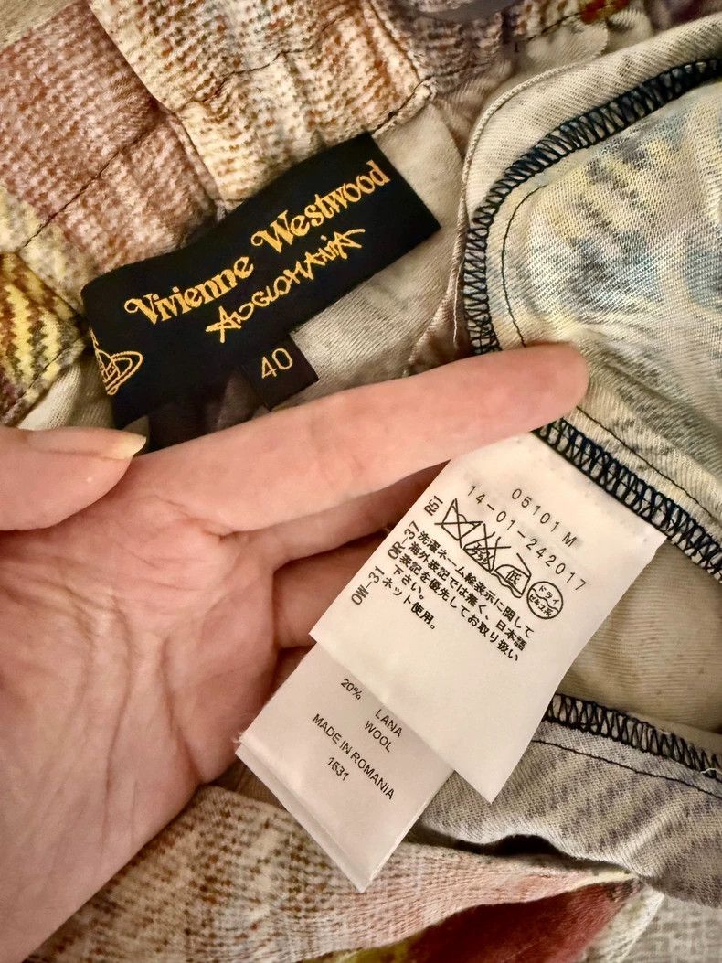 Other Vivienne Westwood sizeM Red, yellow, blue and purple checke Size 26" / US 2 / IT 38 - 4 Thumbnail