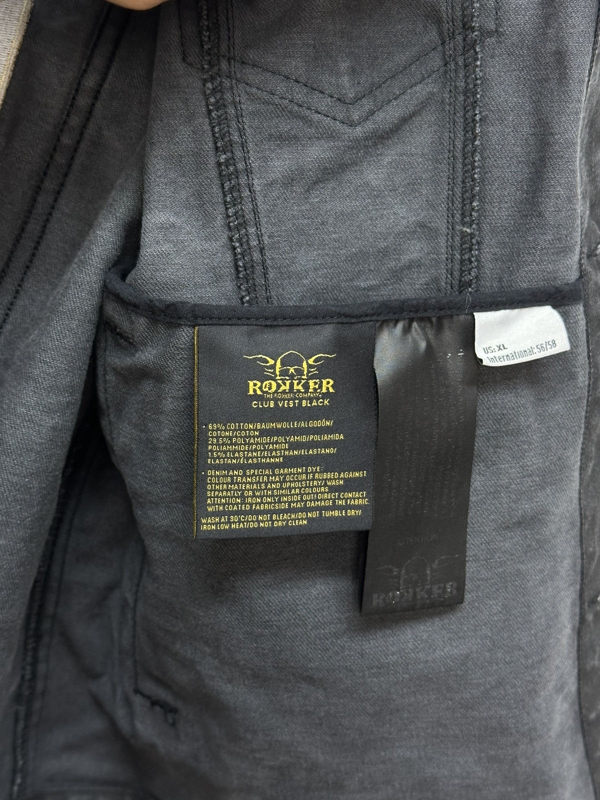 THE ROKKER COMPANY Vintage The Rokker Motorcycle Archival Moto Denim Vest Size US XL / EU 56 / 4 - 7 Thumbnail