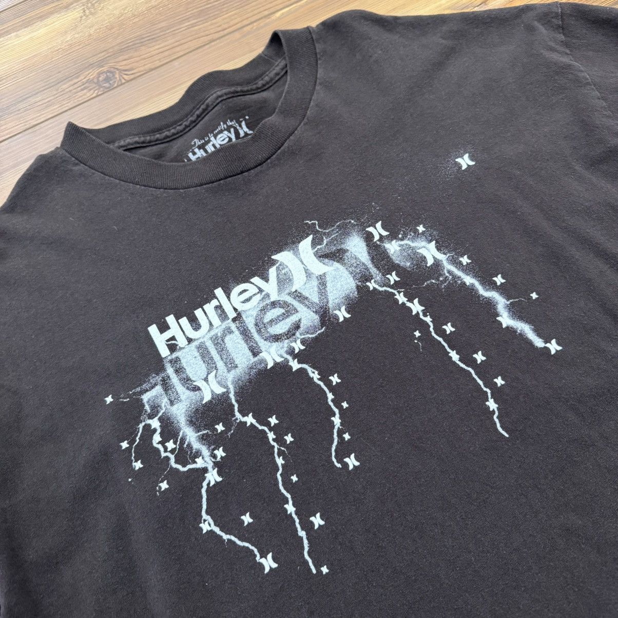 Hurley Brown Hurley Y2K Surf Lightning Longsleeve Mallgoth Shirt Size US XL / EU 56 / 4 - 2 Thumbnail