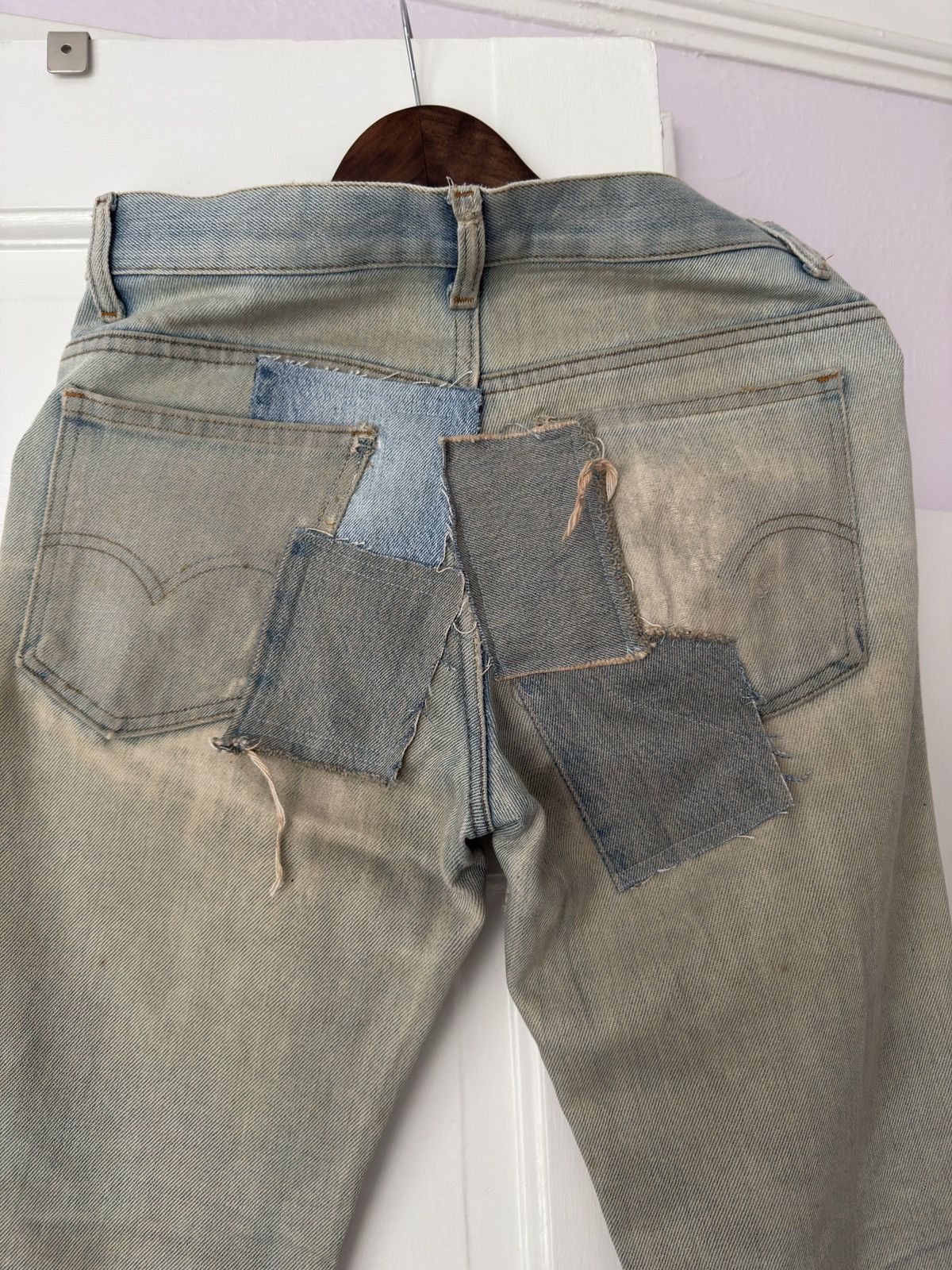 Levi's True Vintage Light Wash Distressed Levis Orange Tab 80s Size US 30 / EU 46 - 3 Thumbnail