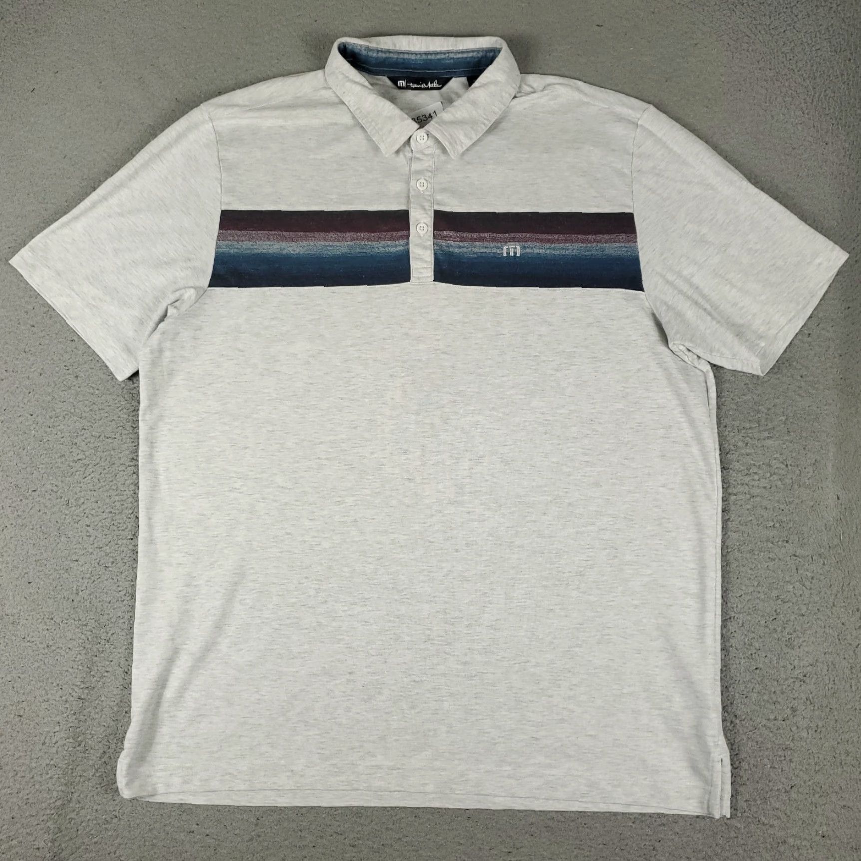 TravisMathew Travis Mathew Polo Shirt Mens XL Gray Golf Casual Short Sleeve Size US XL / EU 56 / 4 - 2 Thumbnail