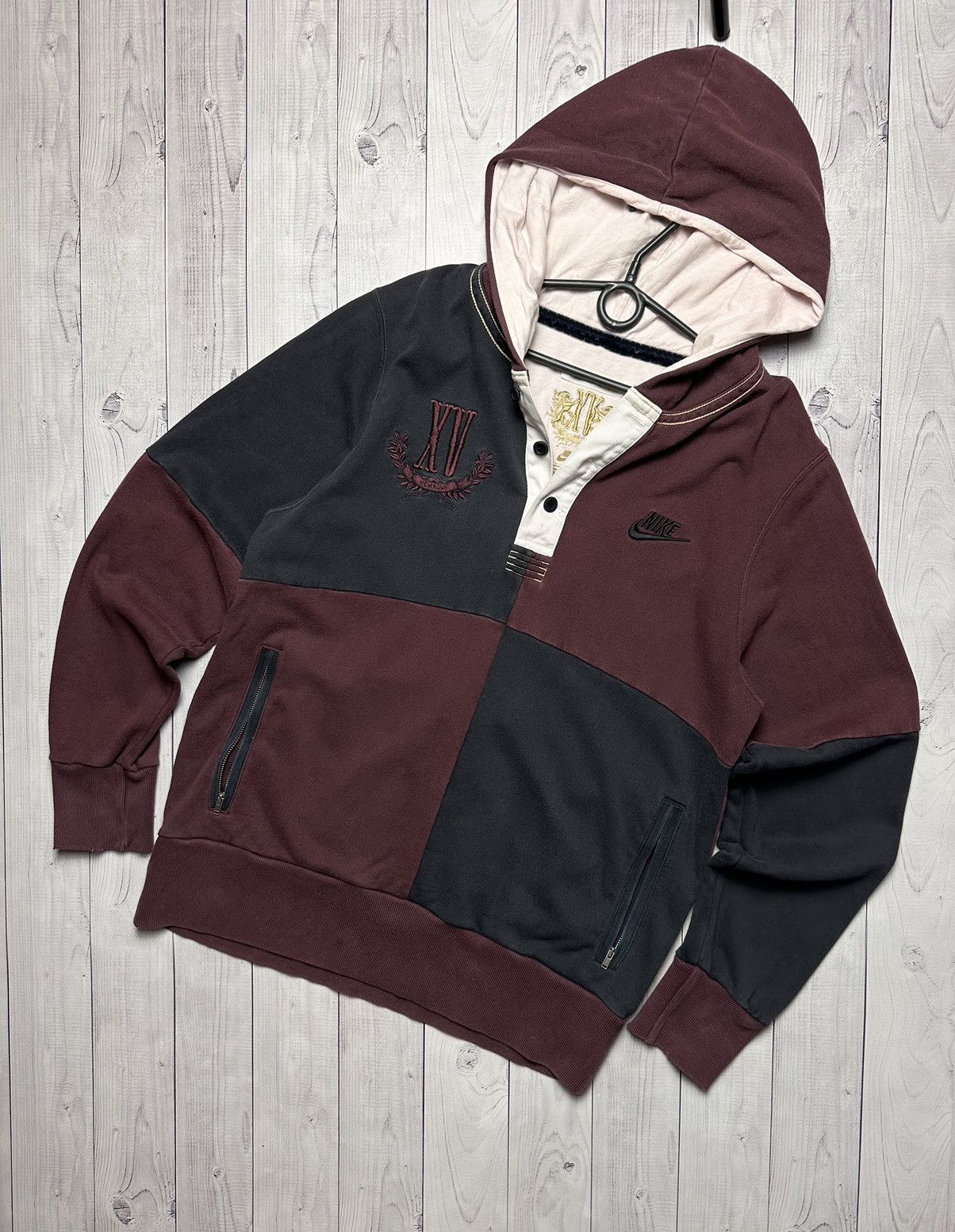 Vintage Vintage Nike Rugby hoodie rare logo size M Size US M / EU 48-50 / 2 - 2 Thumbnail