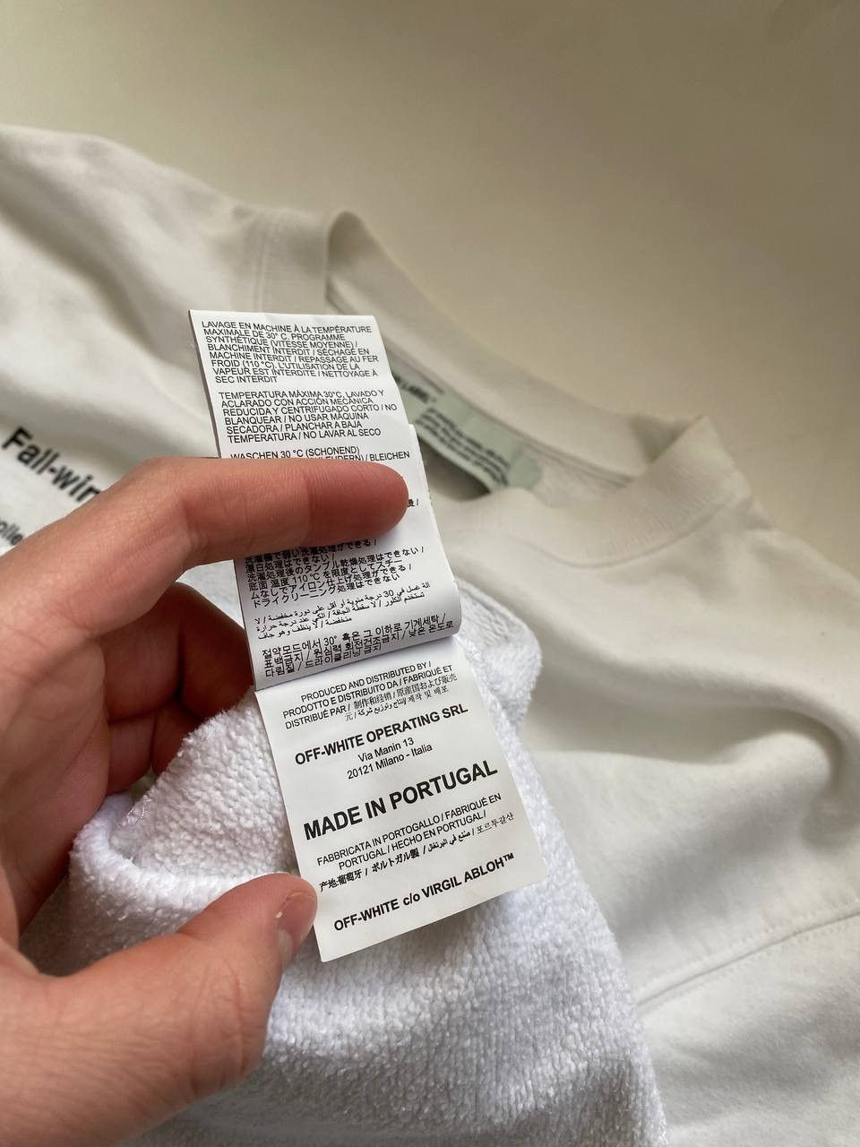 Off-White RARE OFF-WHITE MAIN LABEL FALL-WINTER 19-20 2013 SWEATSHIRT Size US L / EU 52-54 / 3 - 9 Thumbnail