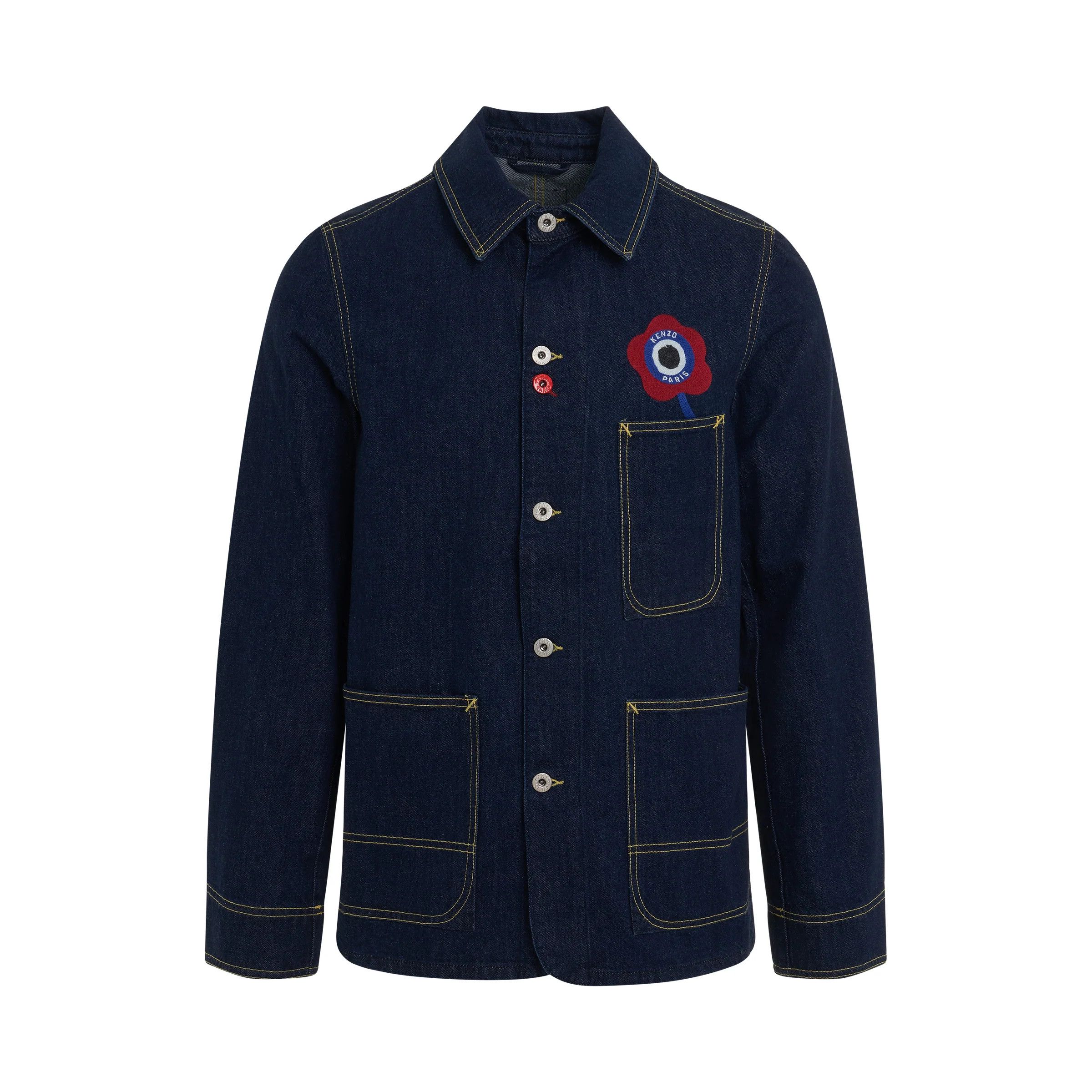 Kenzo o1mris0824 Workwear Jacket in Navy Blue Size US S / EU 44-46 / 1 - 1 Thumbnail