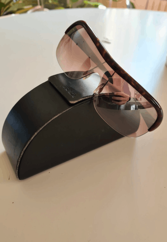 Miu Miu × Prada × Vintage PRADA Sunglasses Flame Star Mask Wrap Shield Vintage Size ONE SIZE - 1 Thumbnail